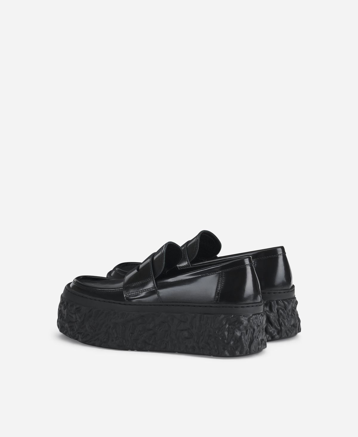 Agl Mocassino con platform Nero Magma Moc Pezzi Unici