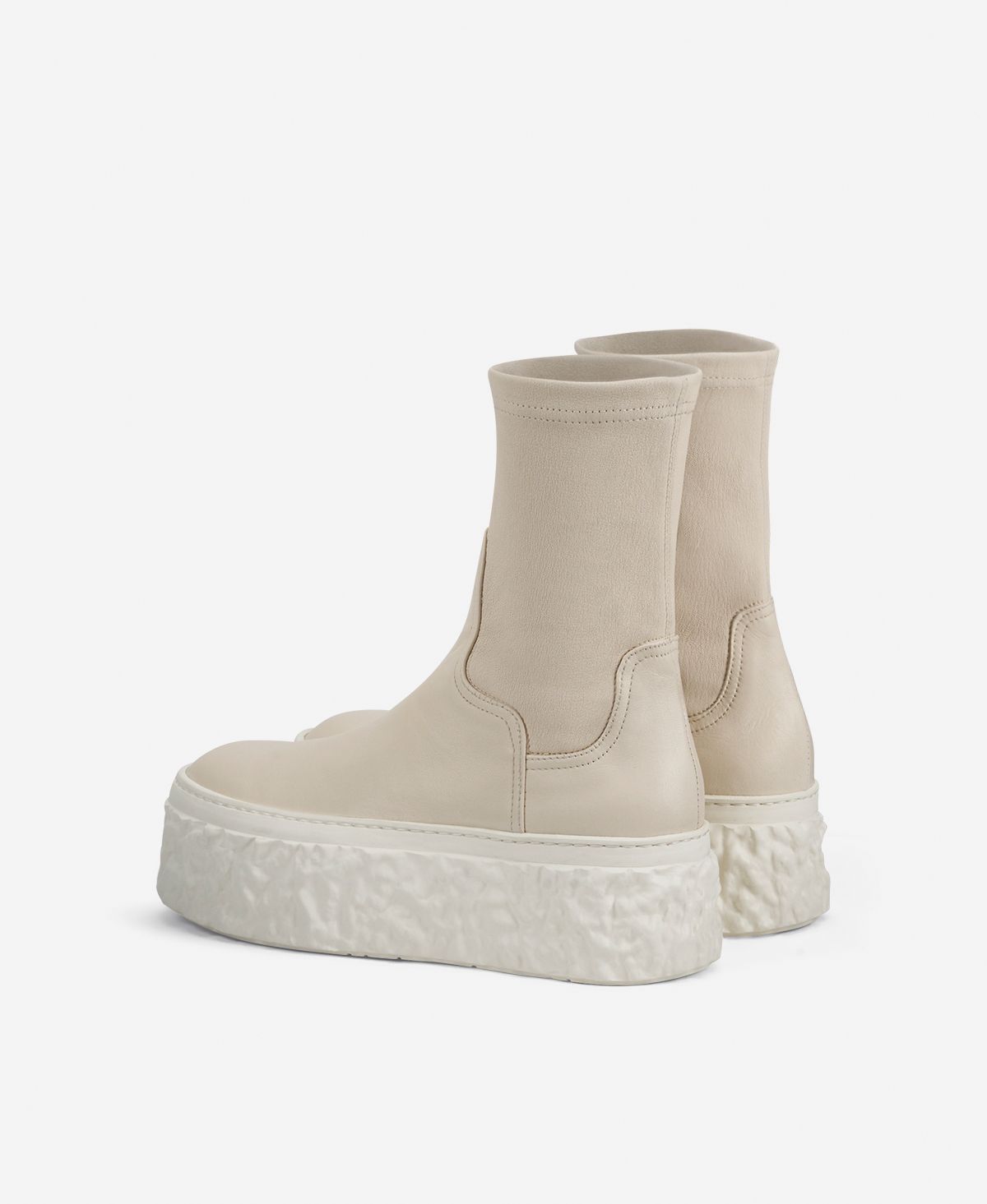 Agl Stivaletto stretch con platform Avorio Magma Stretch Acquista Ora