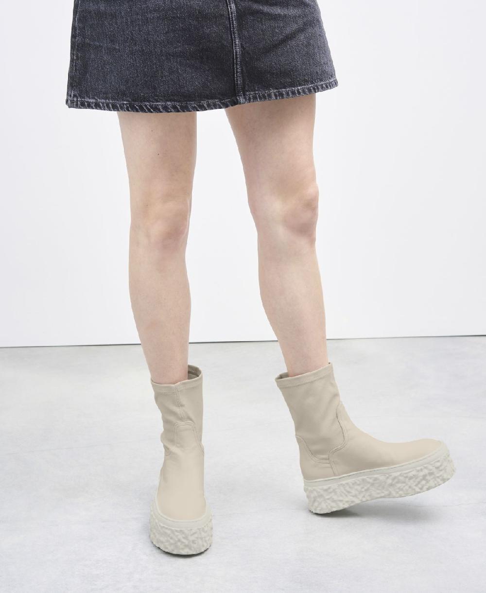 Agl Stivaletto stretch con platform Avorio Magma Stretch Acquista Ora