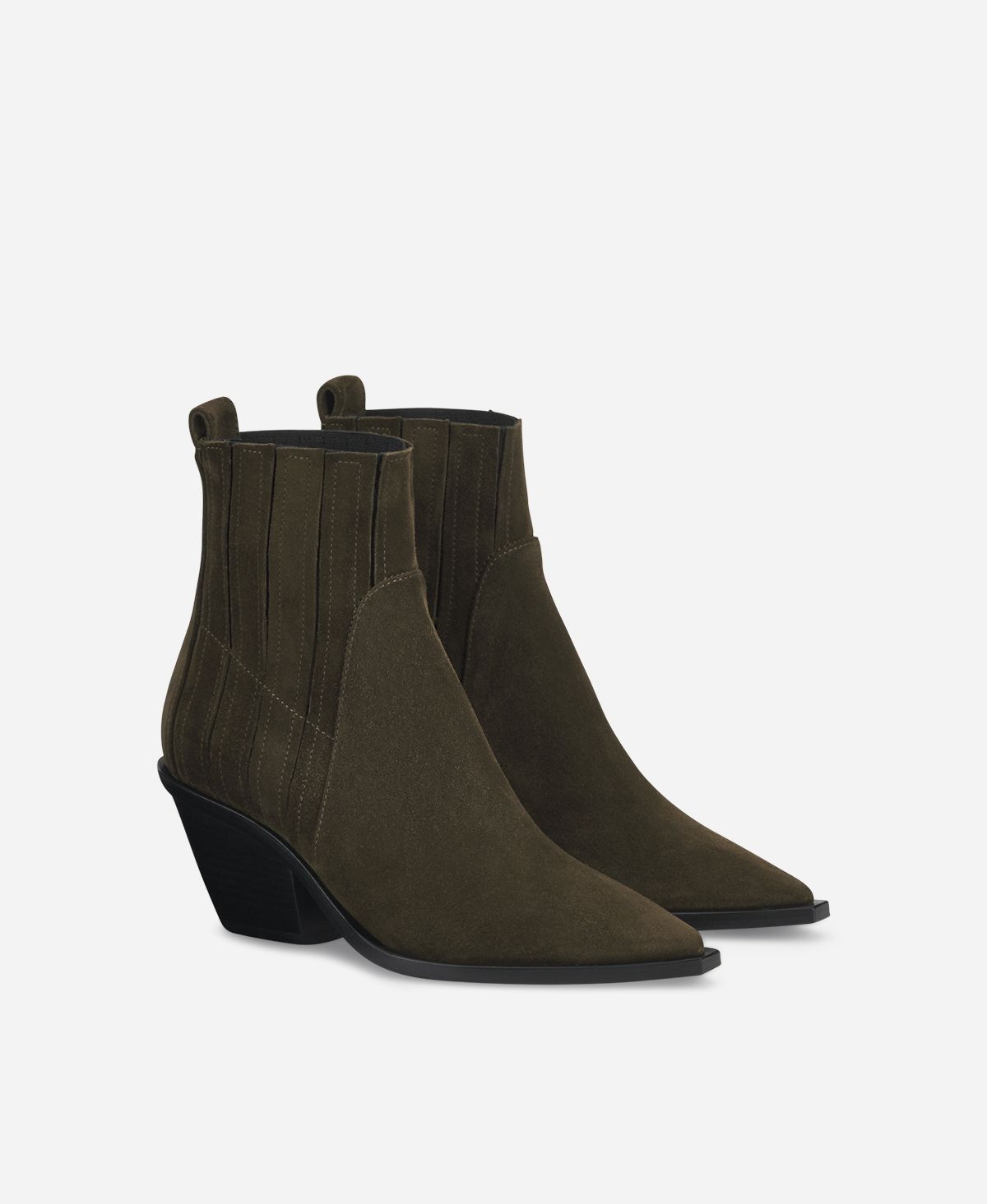 Agl Texano in velour Brown Roberta Beat Saldi Di Fabbrica