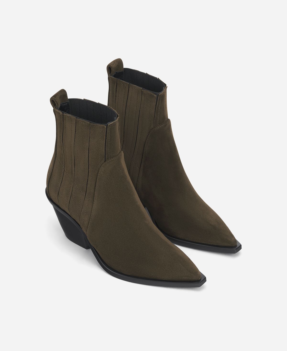 Agl Texano in velour Brown Roberta Beat Saldi Di Fabbrica