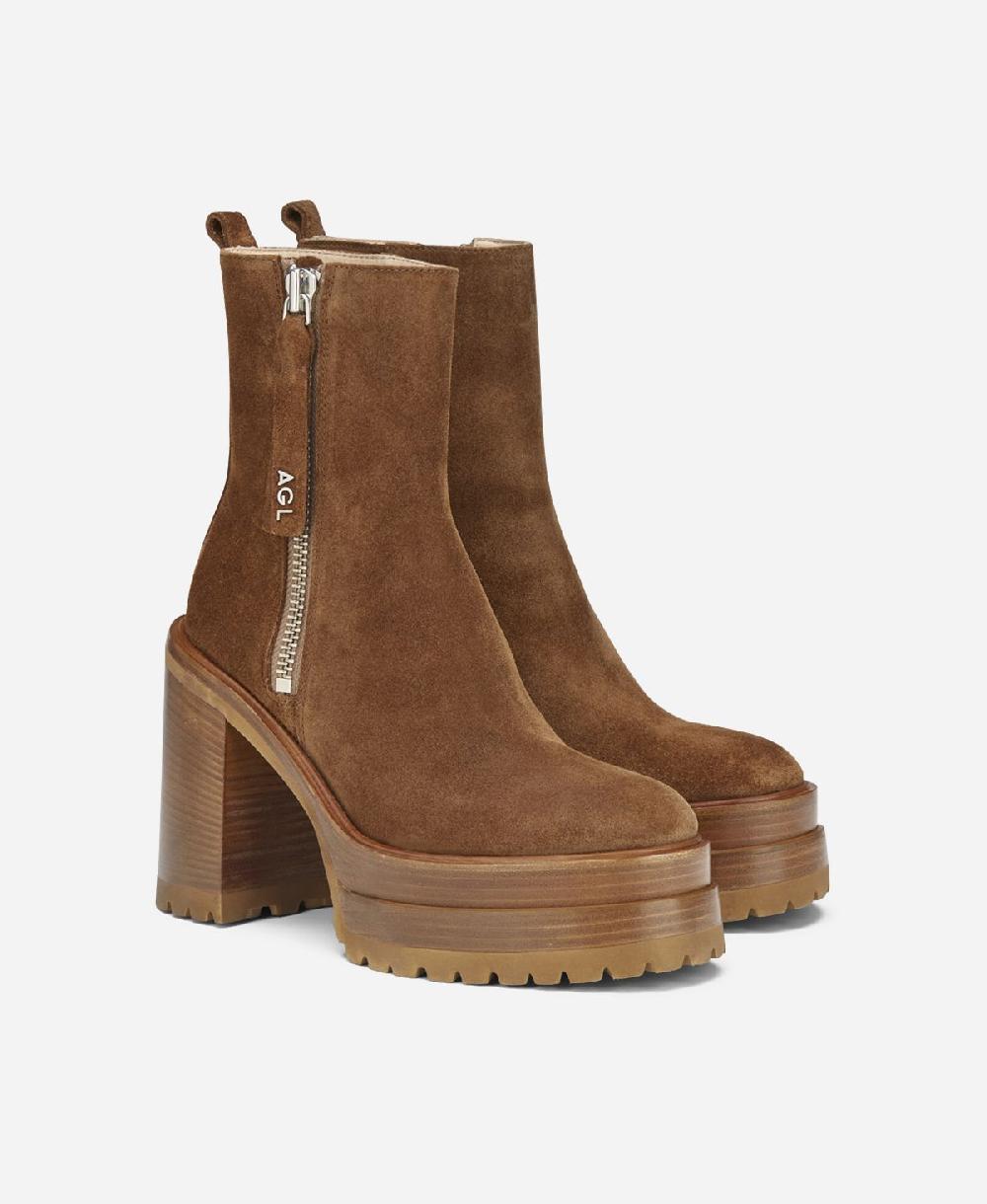 Agl Stivaletto in velour Cuoio Tora Vendite Flash