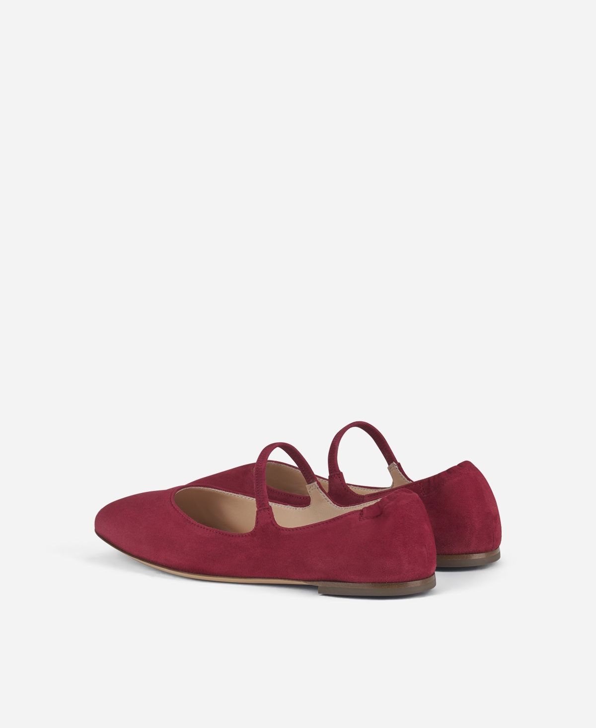 Agl Ballerina in velour Rosso Iris Italia