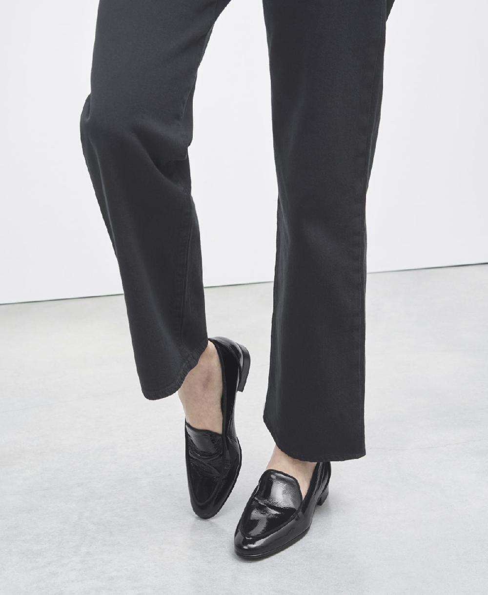 Agl Loafer con profili in suede Nero Costanza Edge Nuovo