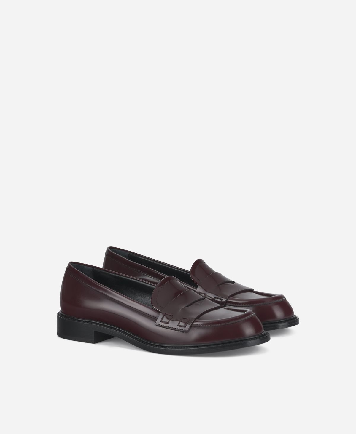 Agl Mocassino in pelle Bordeaux Olivia Pezzi Unici