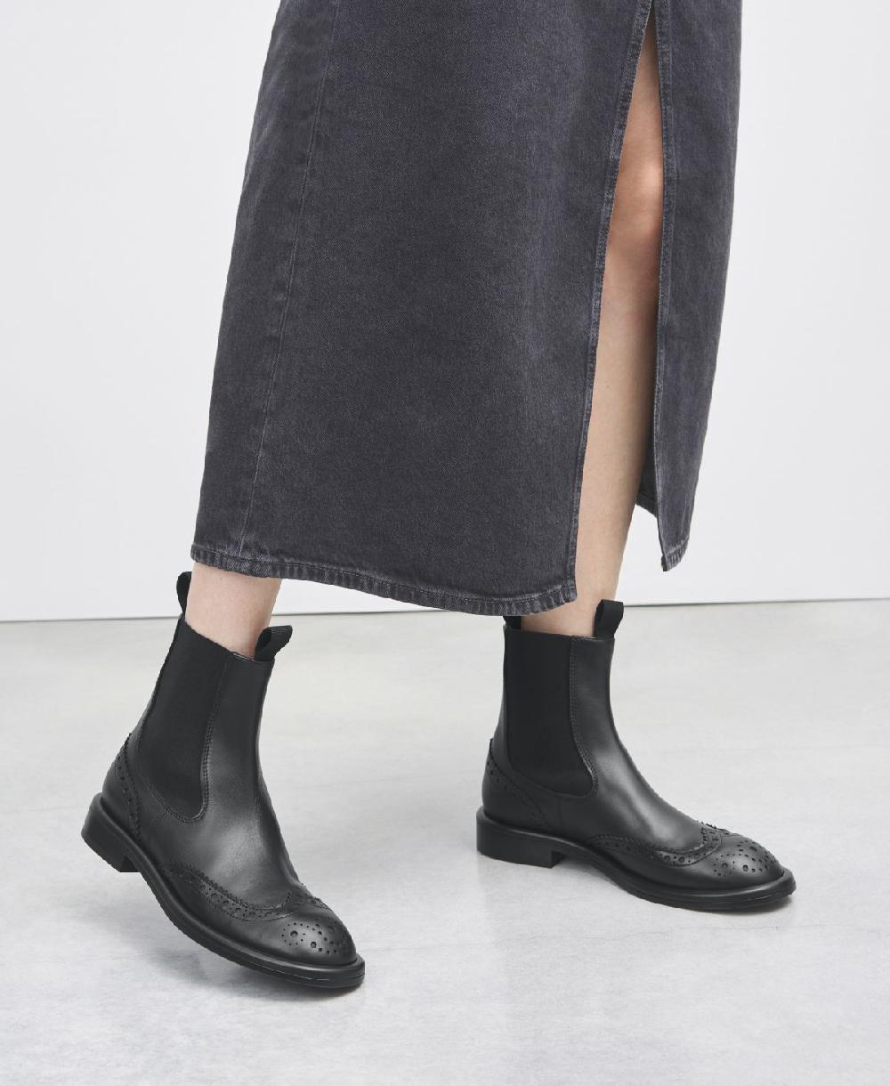 Agl Stivaletto con elastici Nero Alison Beat Qualità Garantita