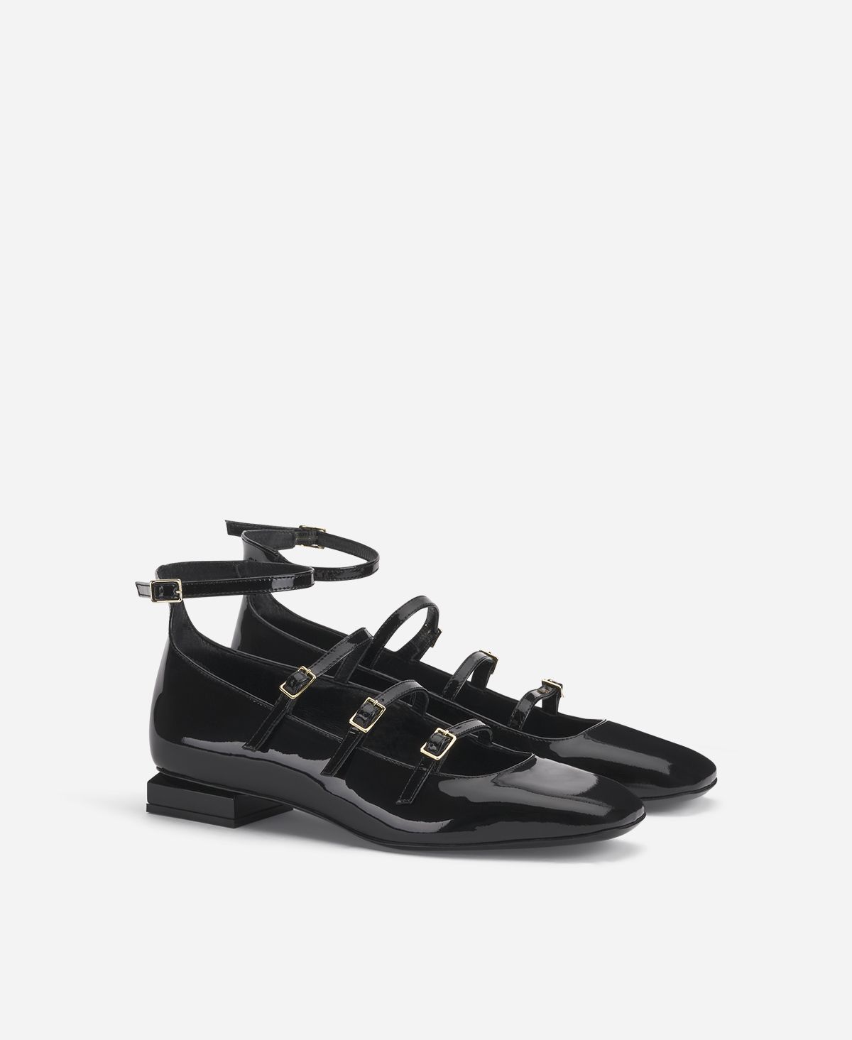 Agl Ballerina con cinturini Nero Angie L Straps Consegna Veloce