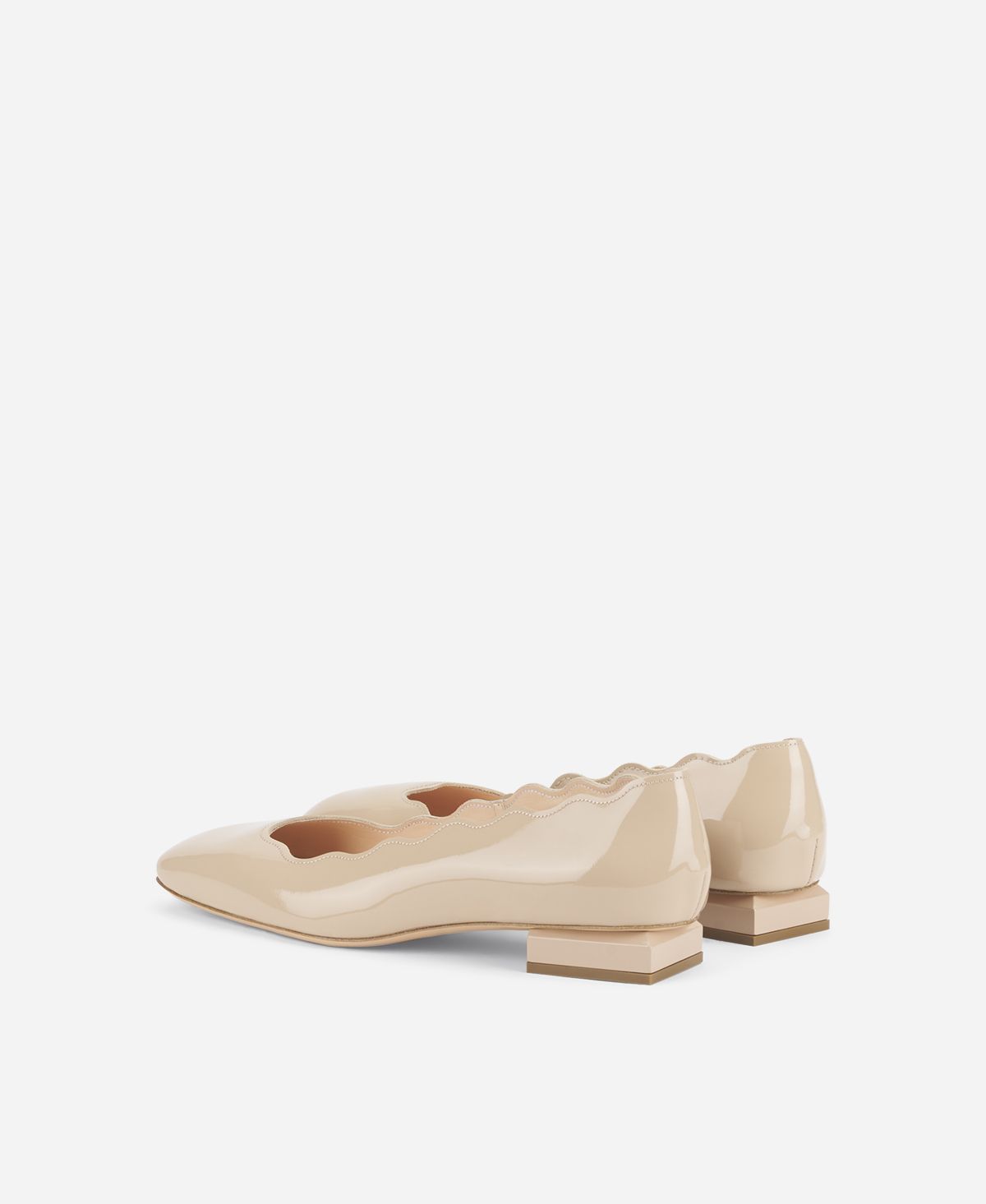 Agl Ballerina in vernice Beige Angie L Wave Affare Del Giorno
