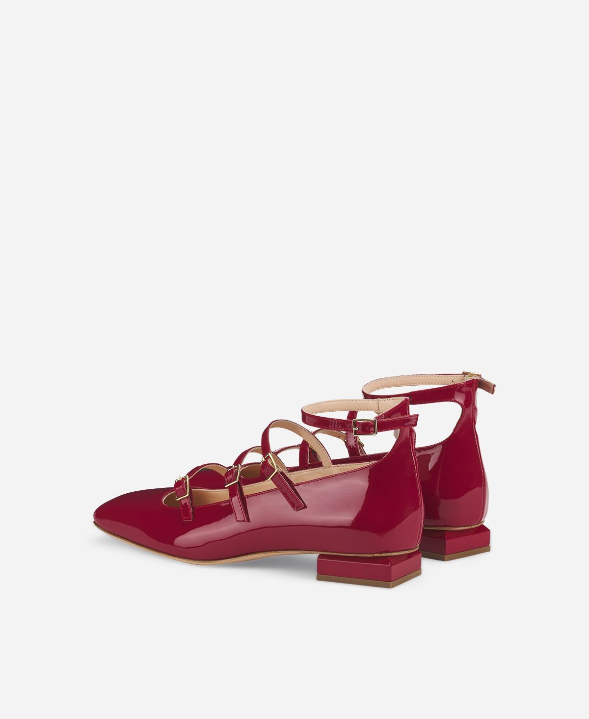 Agl Ballerina con cinturini Rosso Angie L Straps Prezzo Ridotto