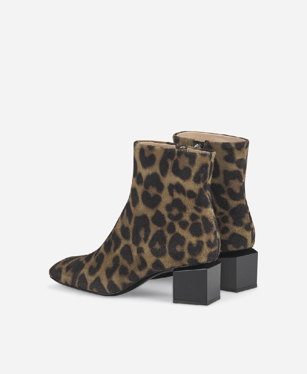Agl Stivaletto animalier con tacco cubico Stampa leopard Angie Pure Convenienza