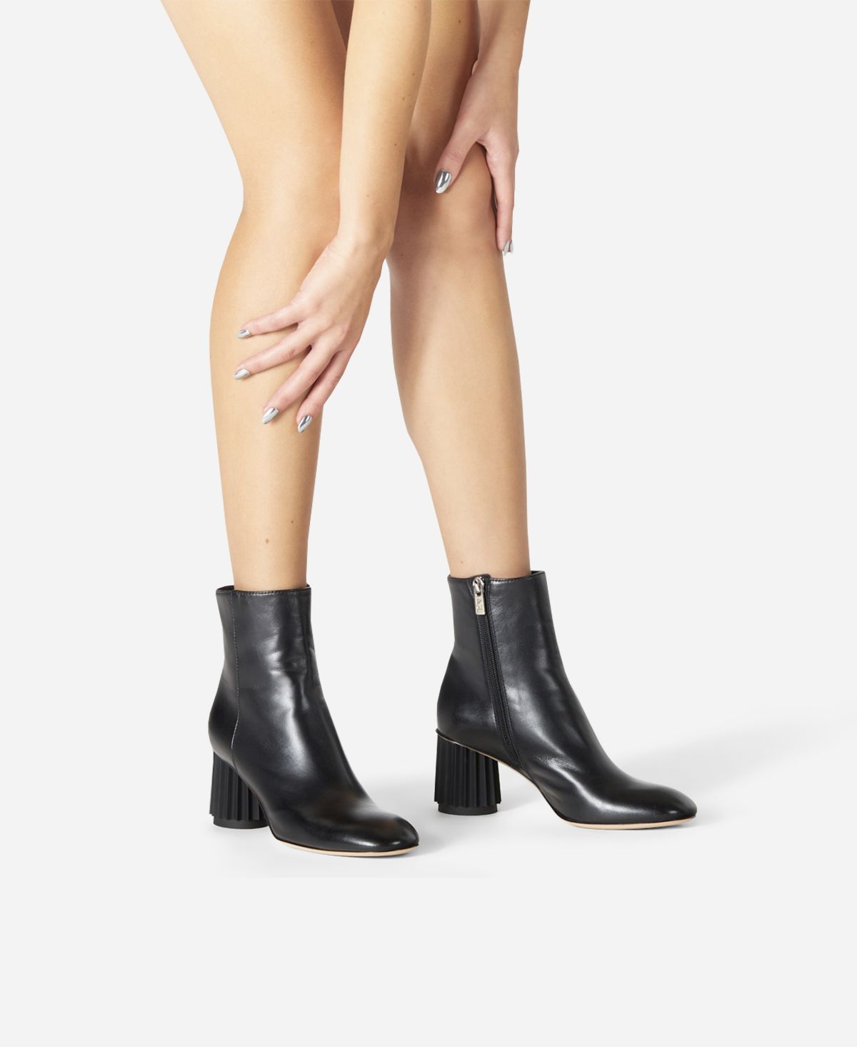 Agl Stivaletto con tacco design Nero Dorica M Bootie Economico