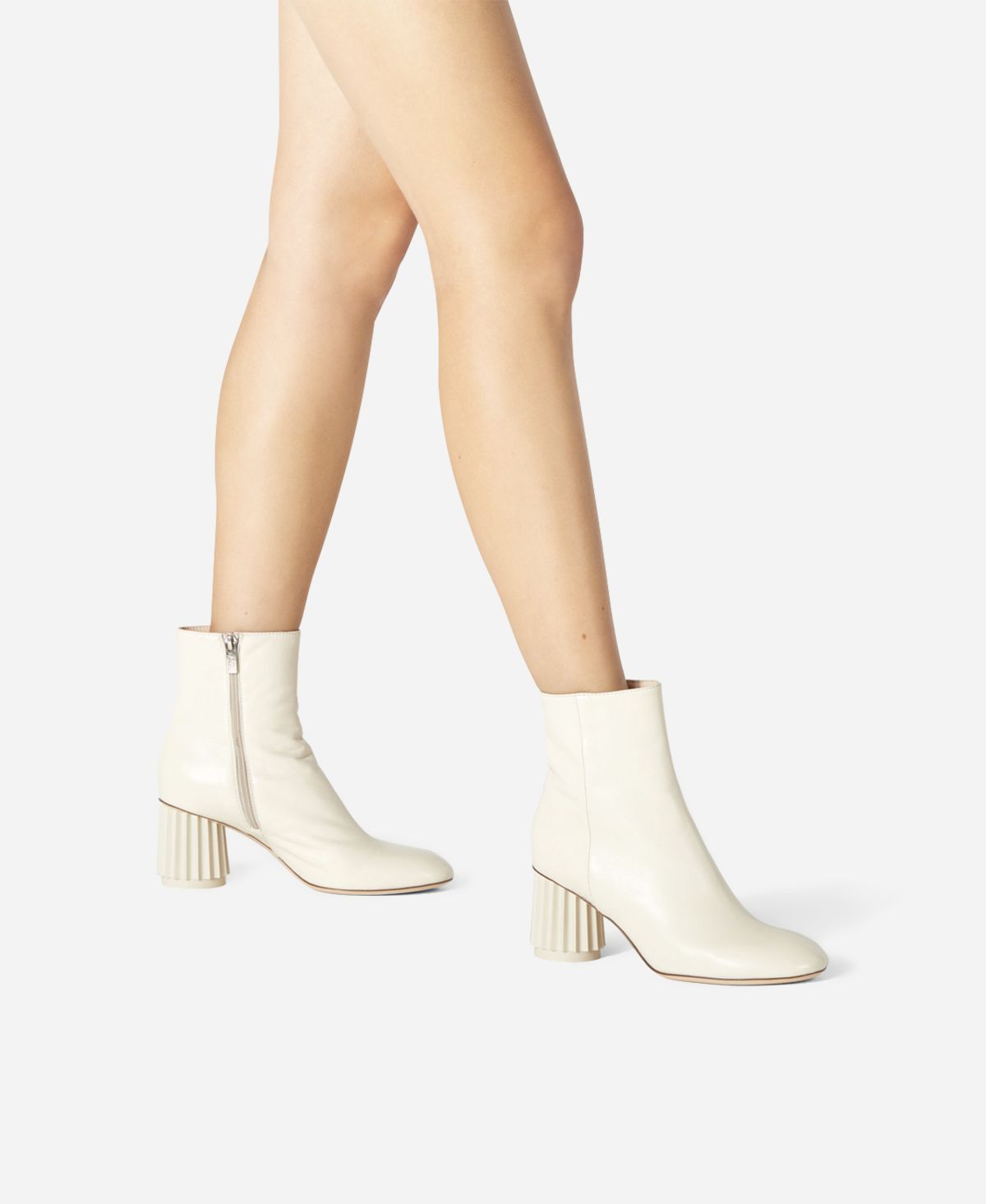 Agl Stivaletto con tacco design Crema Dorica M Bootie Online