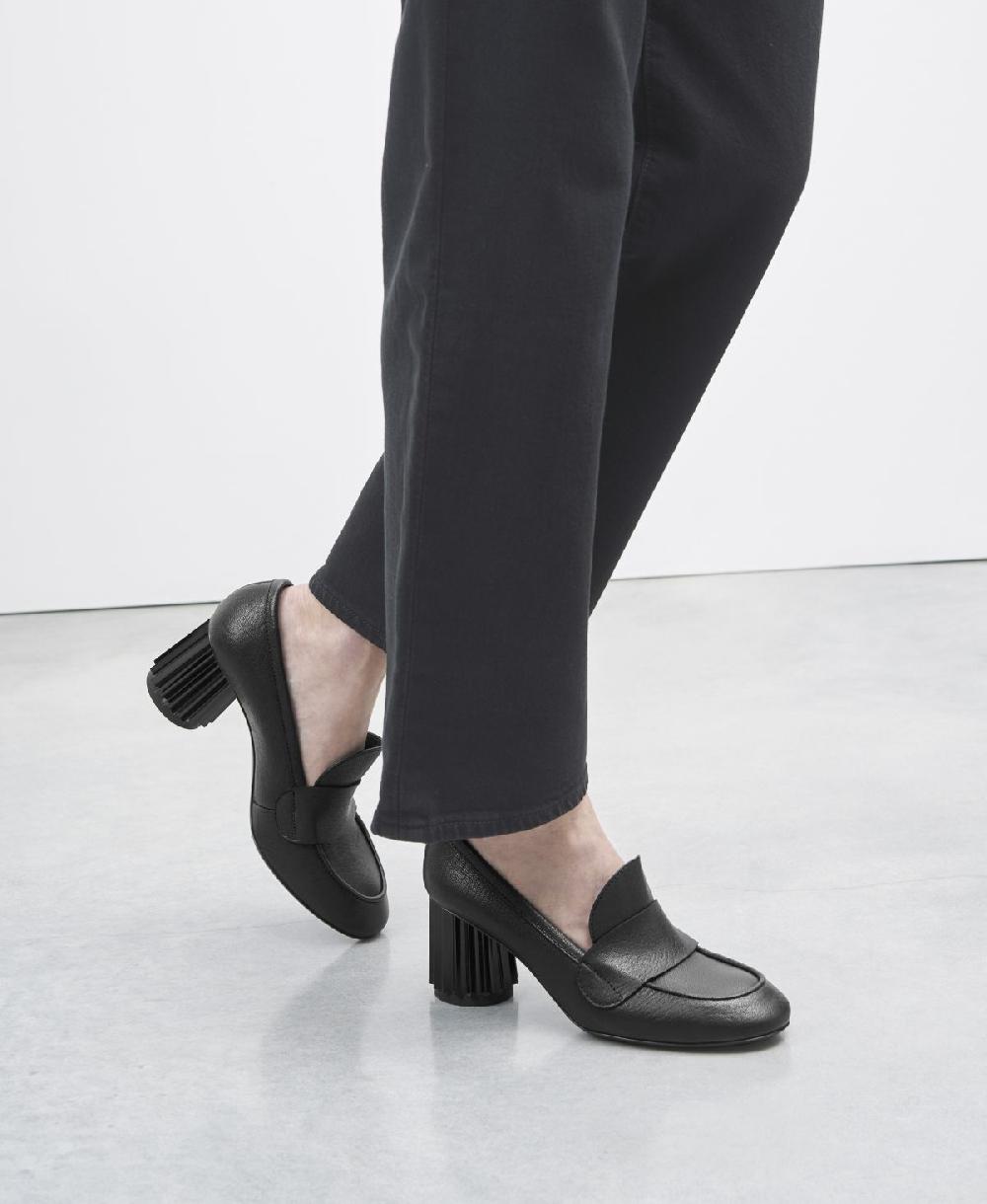 Agl Mocassino con tacco Nero Dorica M Moc Outlet