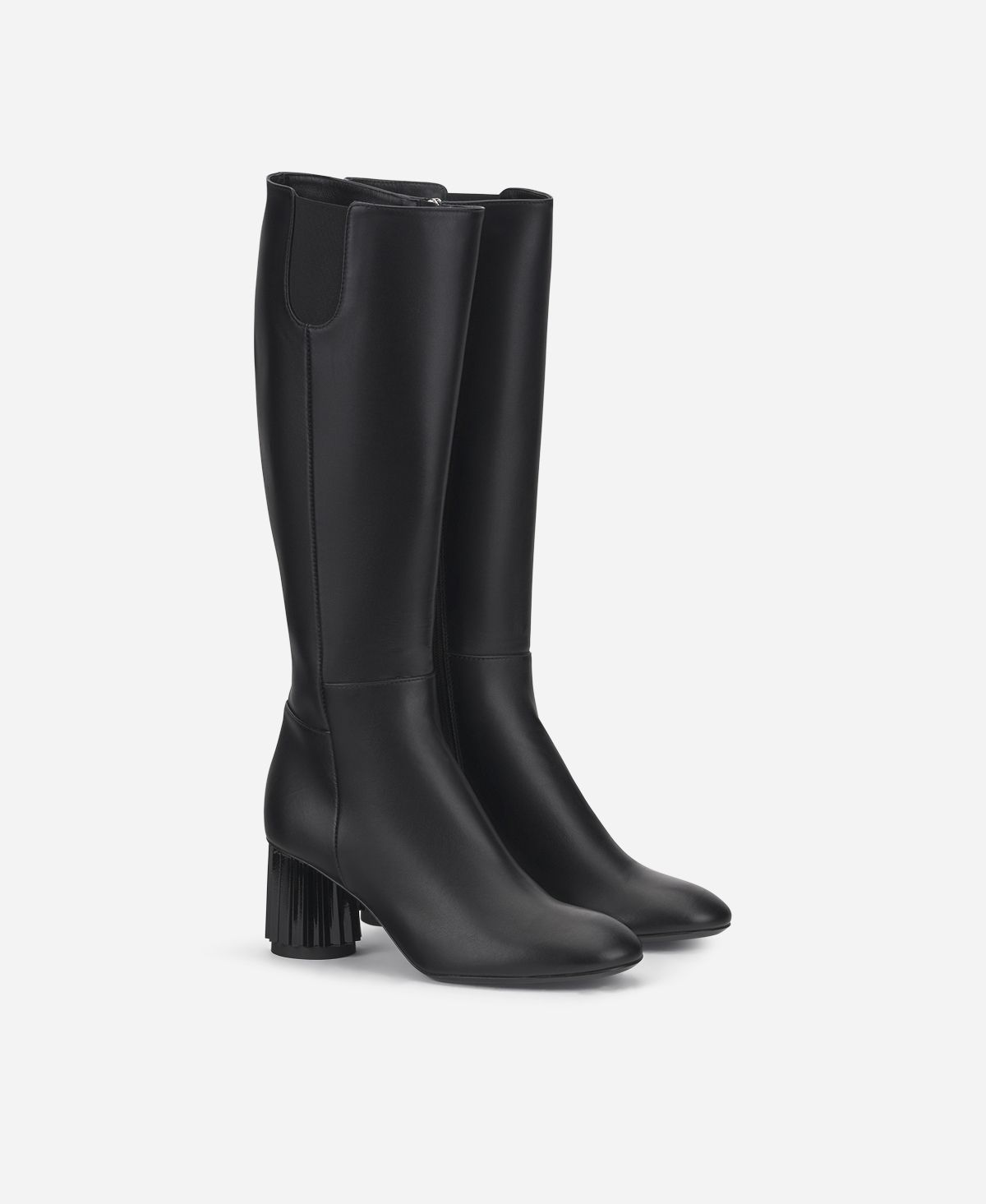 Agl Stivale con tacco Nero Dorica M Boot In Vendita