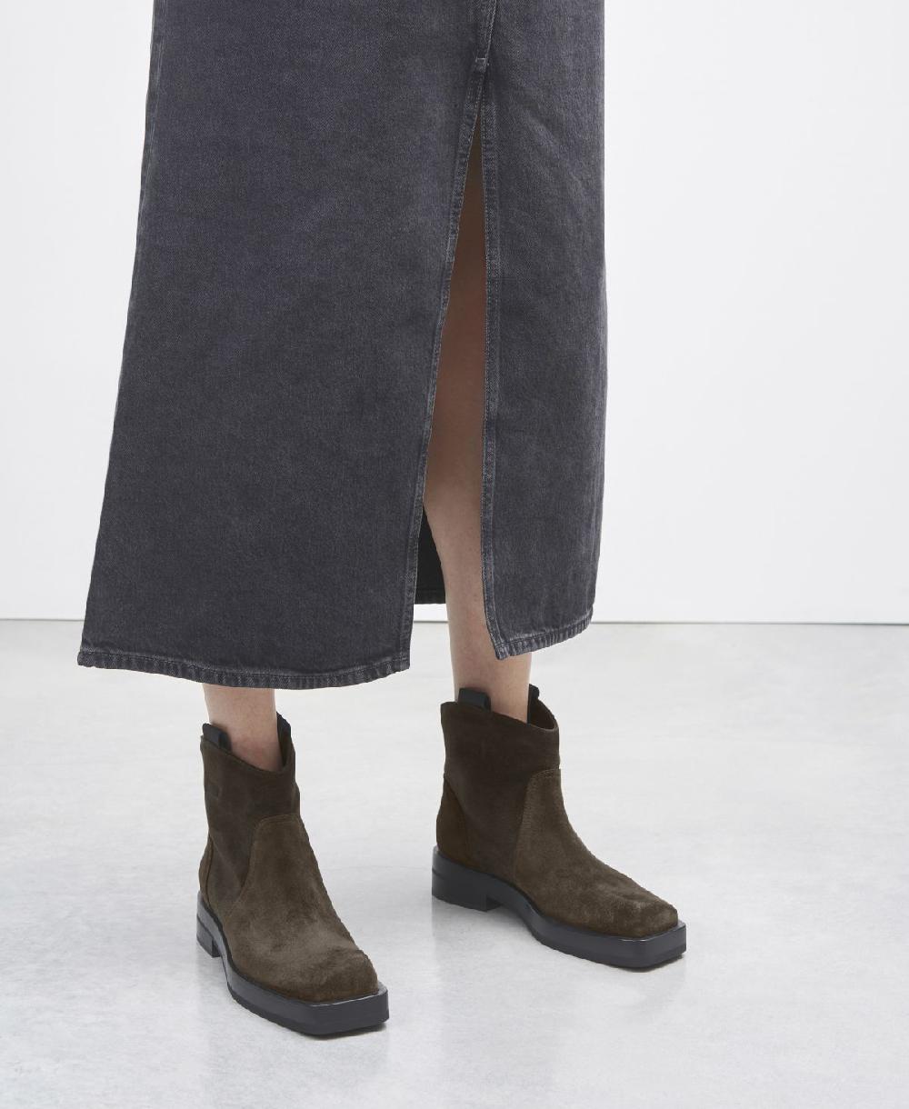 Agl Stivaletto texano Verde Rina Low Saldi