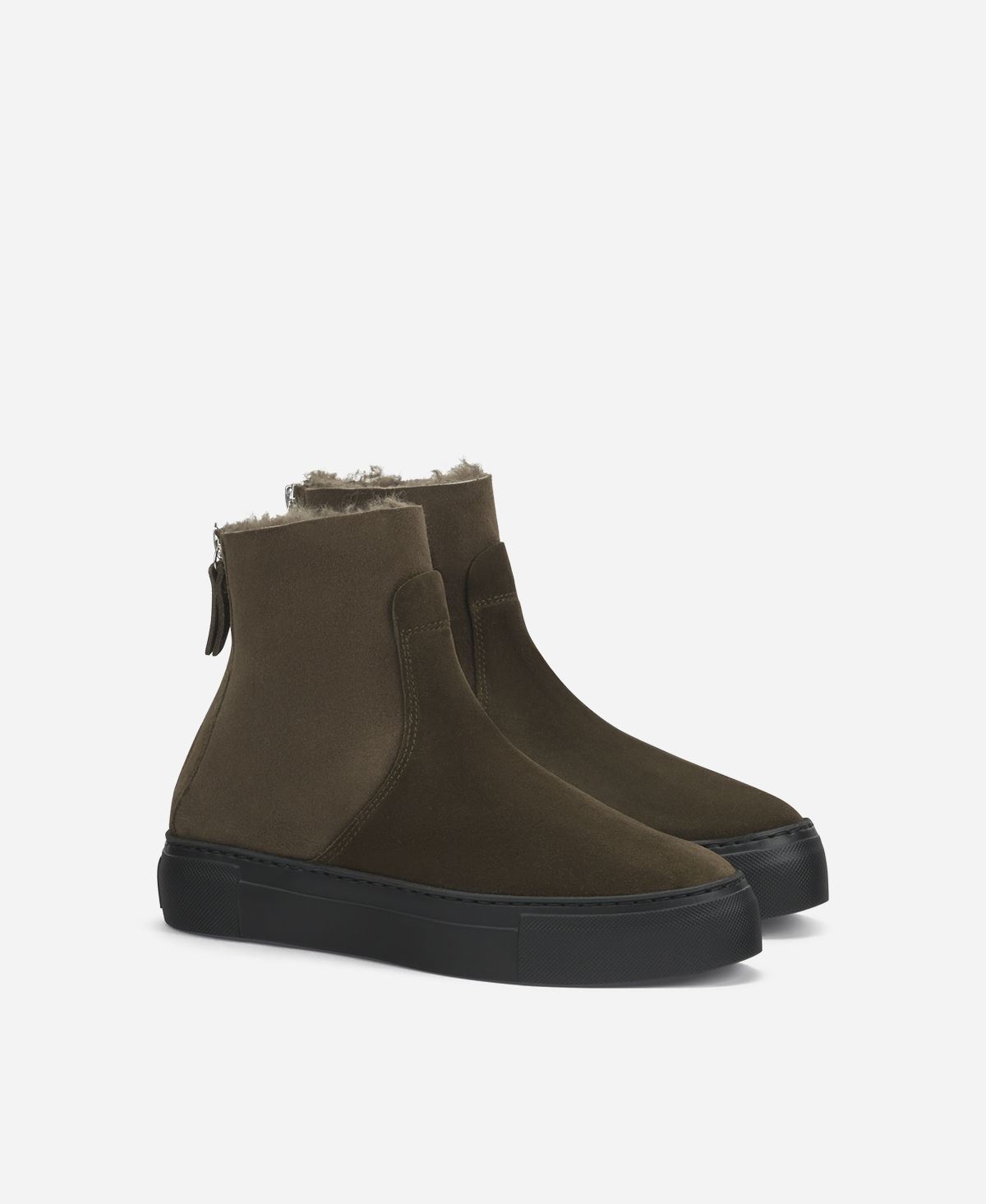 Agl Sneaker stivaletto in montone Brown Meghan Warm Vendite Flash
