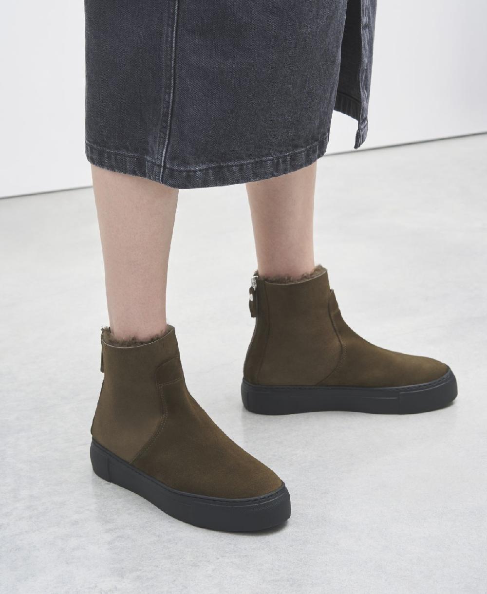 Agl Sneaker stivaletto in montone Brown Meghan Warm Vendite Flash