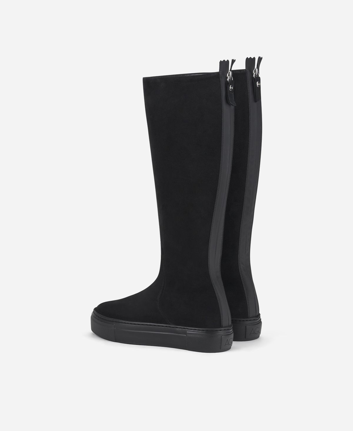 Agl Stivale sportivo in velour Nero Meghan Boot In Saldo