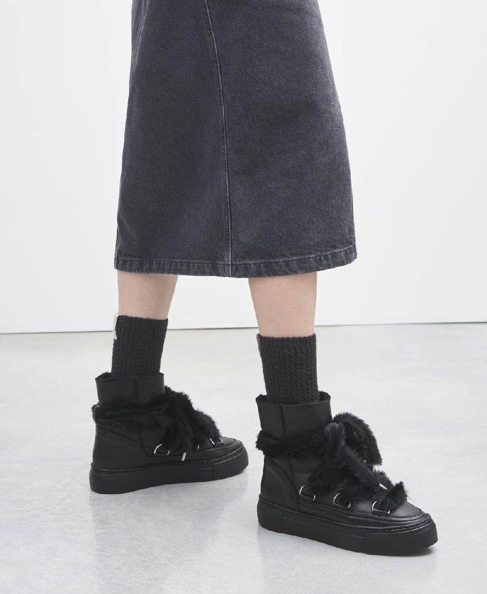 Agl Sneaker stivaletto con pelliccia Nero Kate Nuova
