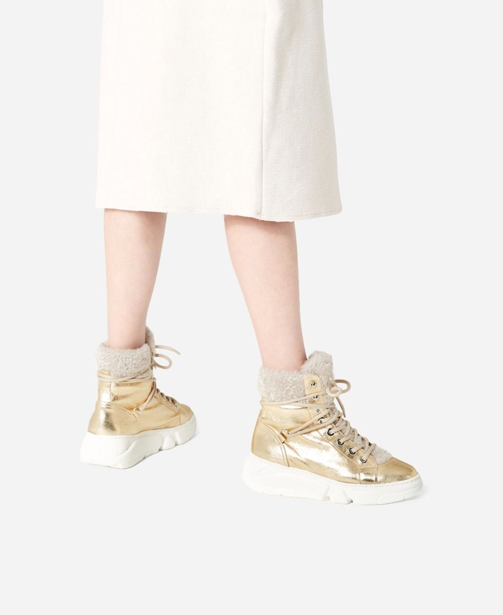 Agl Sneaker con montone Platino GISELLE Italia