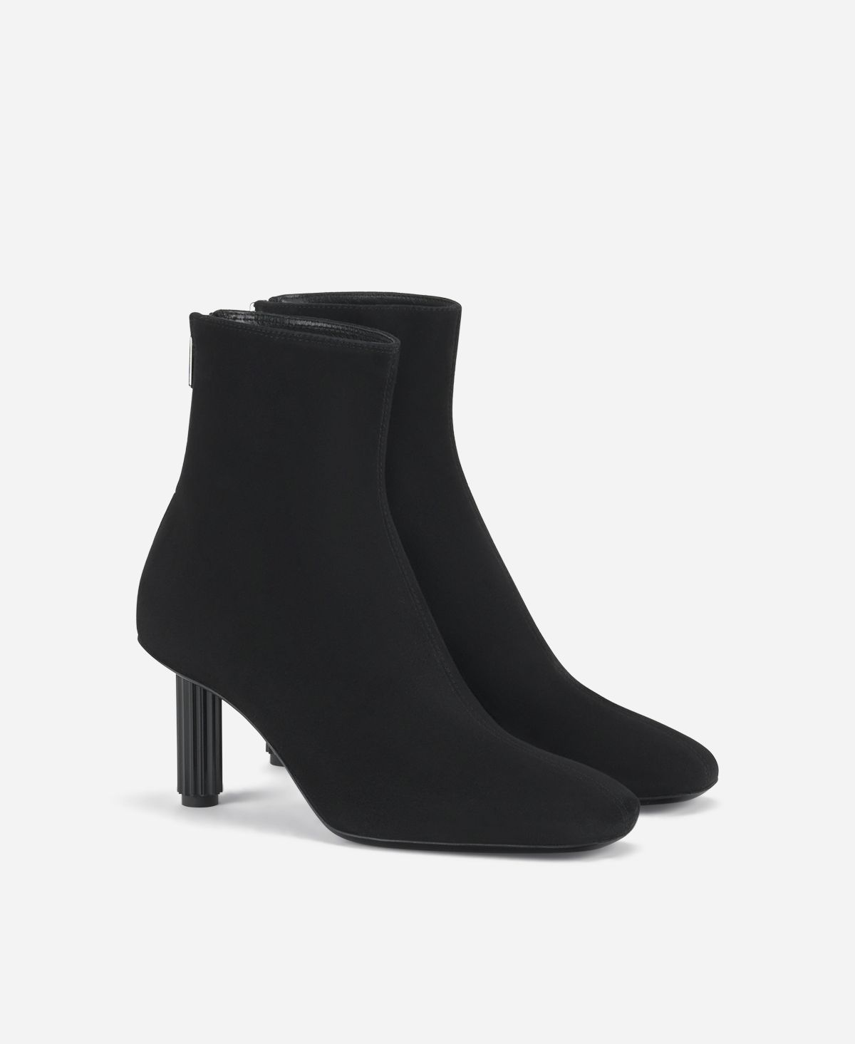 Agl Stivaletto in velour con tacco Nero Dorica Q Bootie Affare Del Giorno