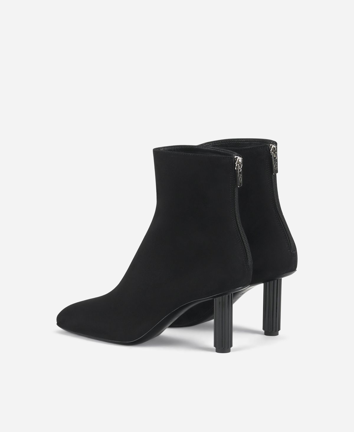 Agl Stivaletto in velour con tacco Nero Dorica Q Bootie Affare Del Giorno
