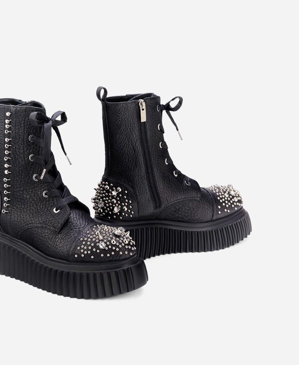 Agl Stivaletto con cristalli Nero IGGY CRYSTAL Novità