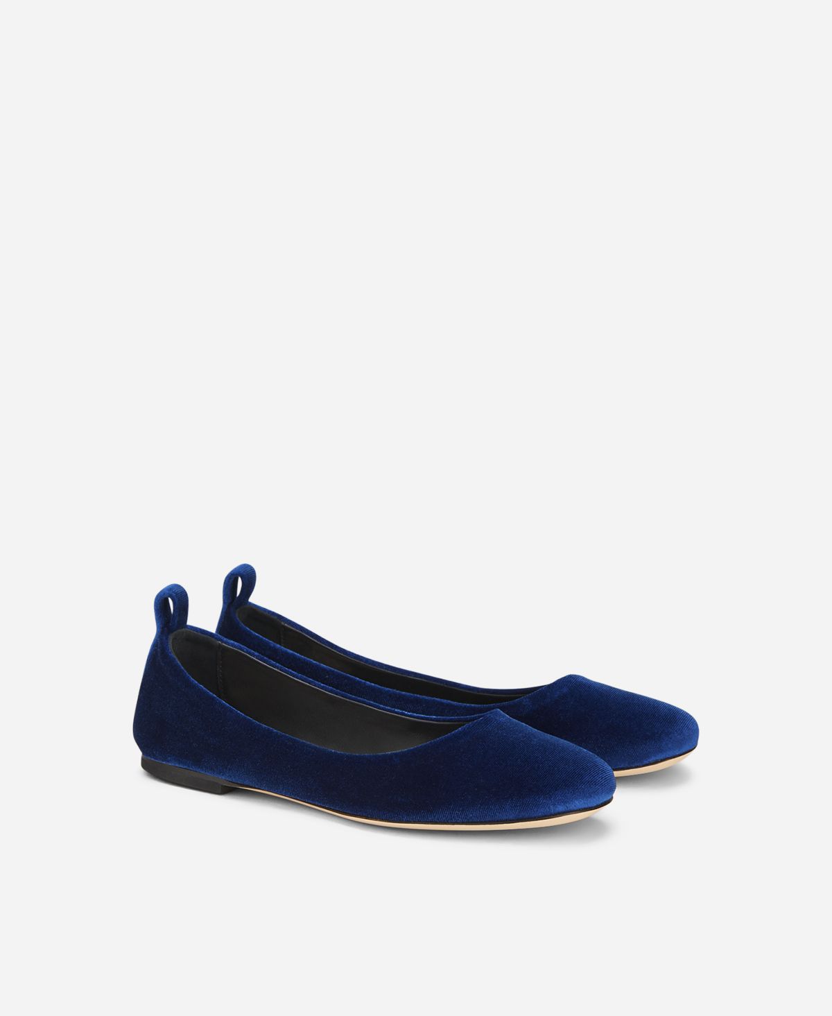 Agl Ballerina in velluto Blu Kim Sconto