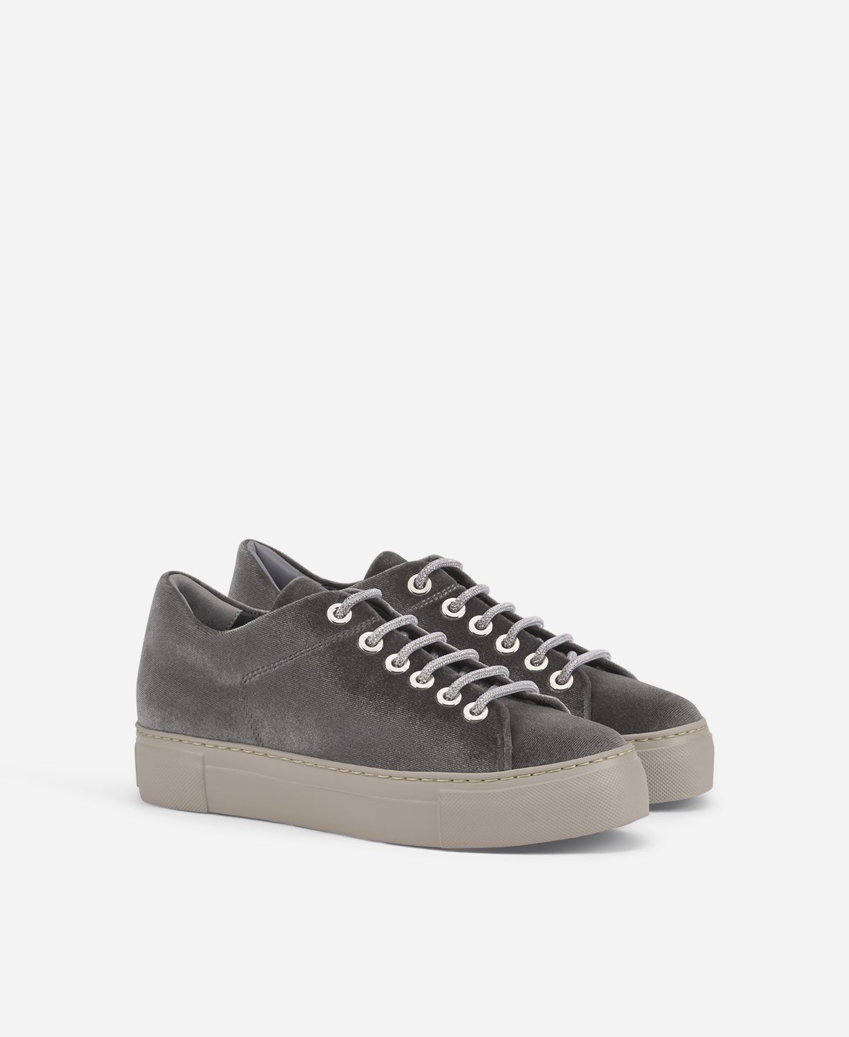 Agl Sneaker in velluto Grigio Vananda Velvet Offerta