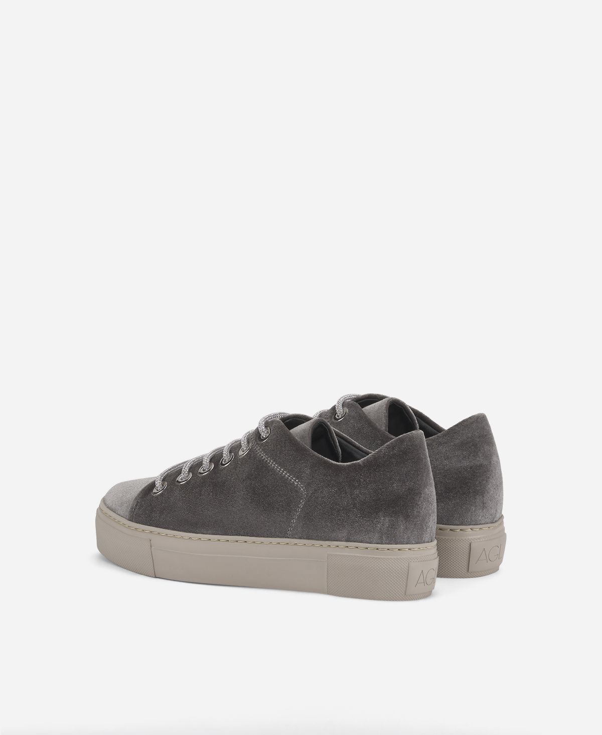 Agl Sneaker in velluto Grigio Vananda Velvet Offerta