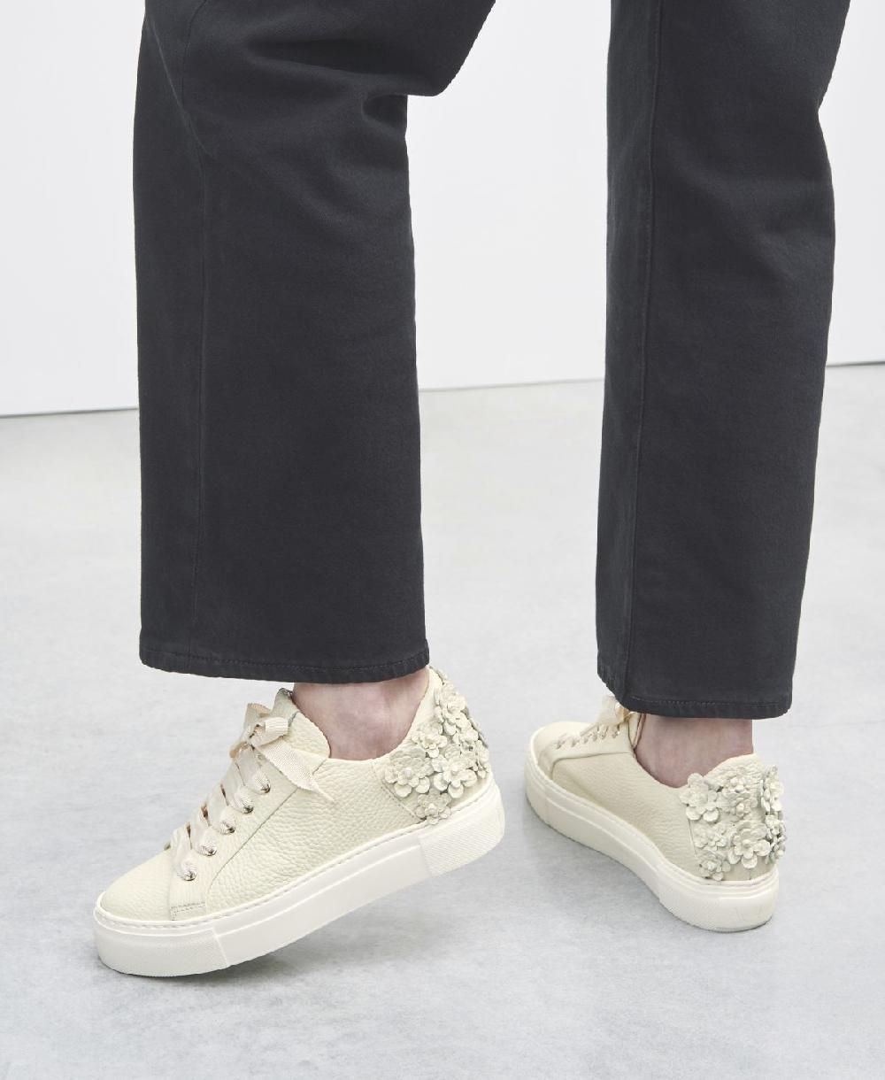 Agl Sneaker con fiori Avorio Eugenia Economico