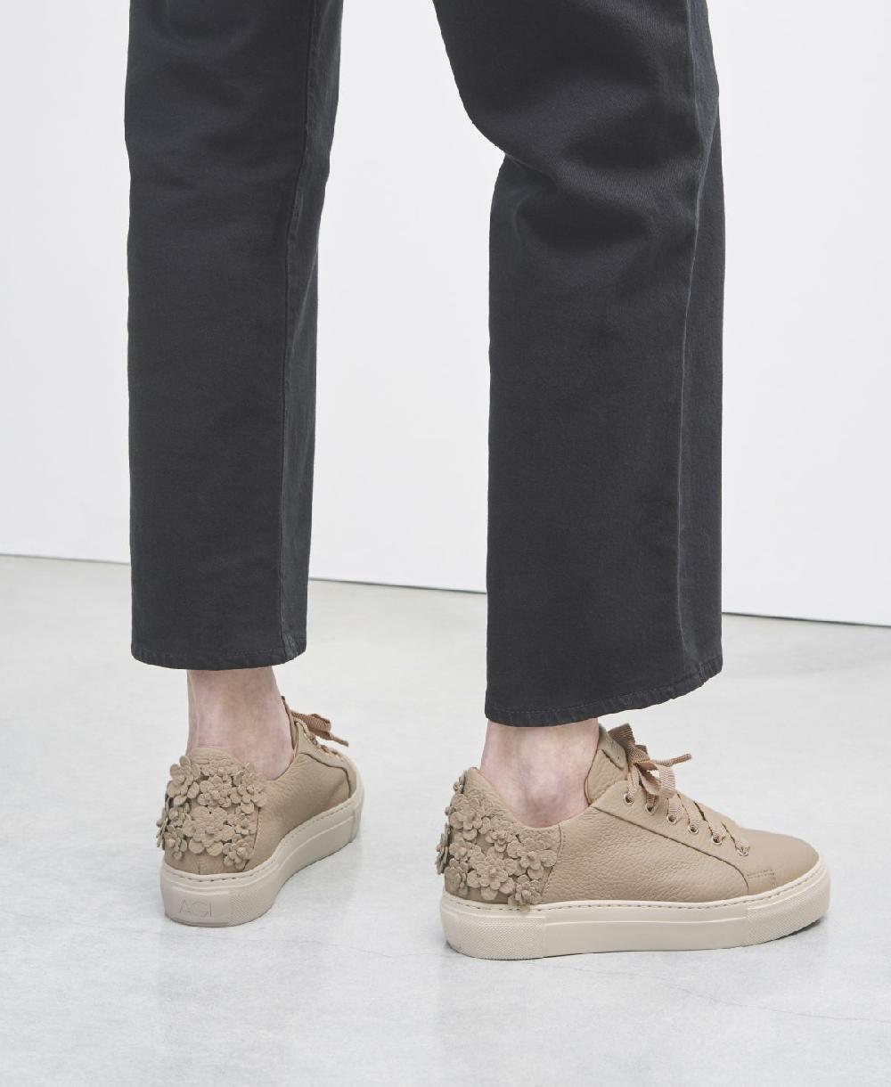 Agl Sneaker con fiori Tortora Eugenia Online