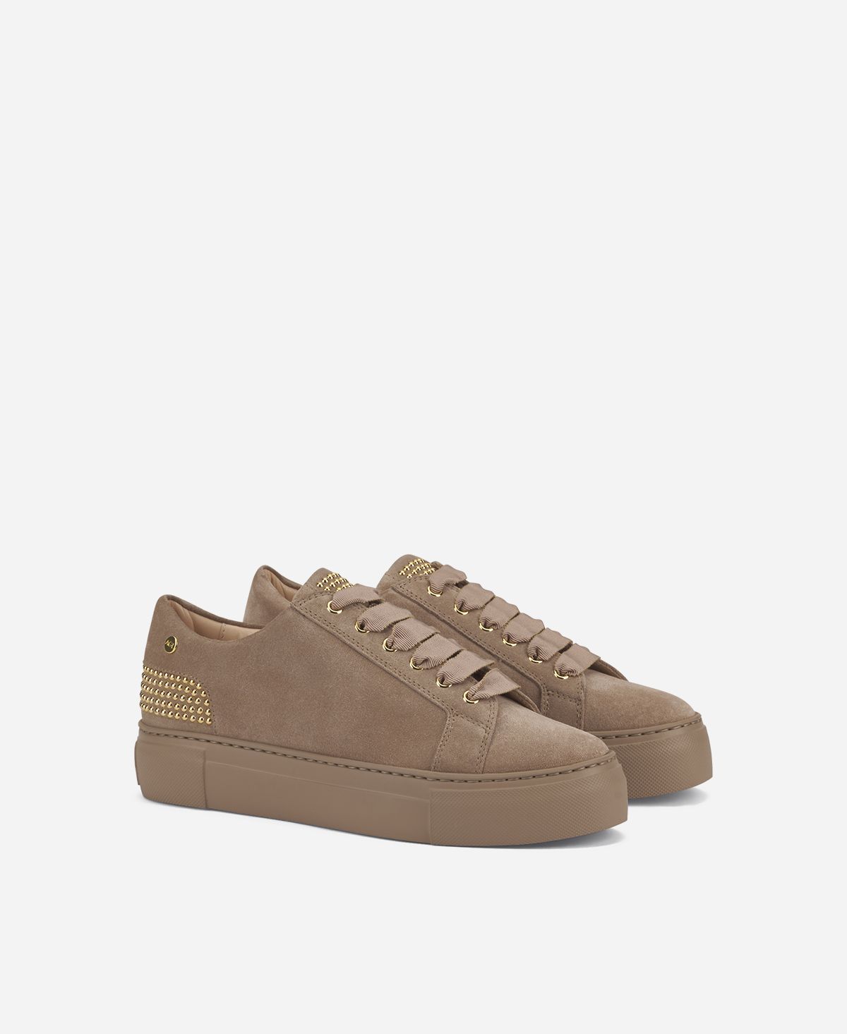 Agl Sneaker con borchie sul tallone Beige Stella Outlet