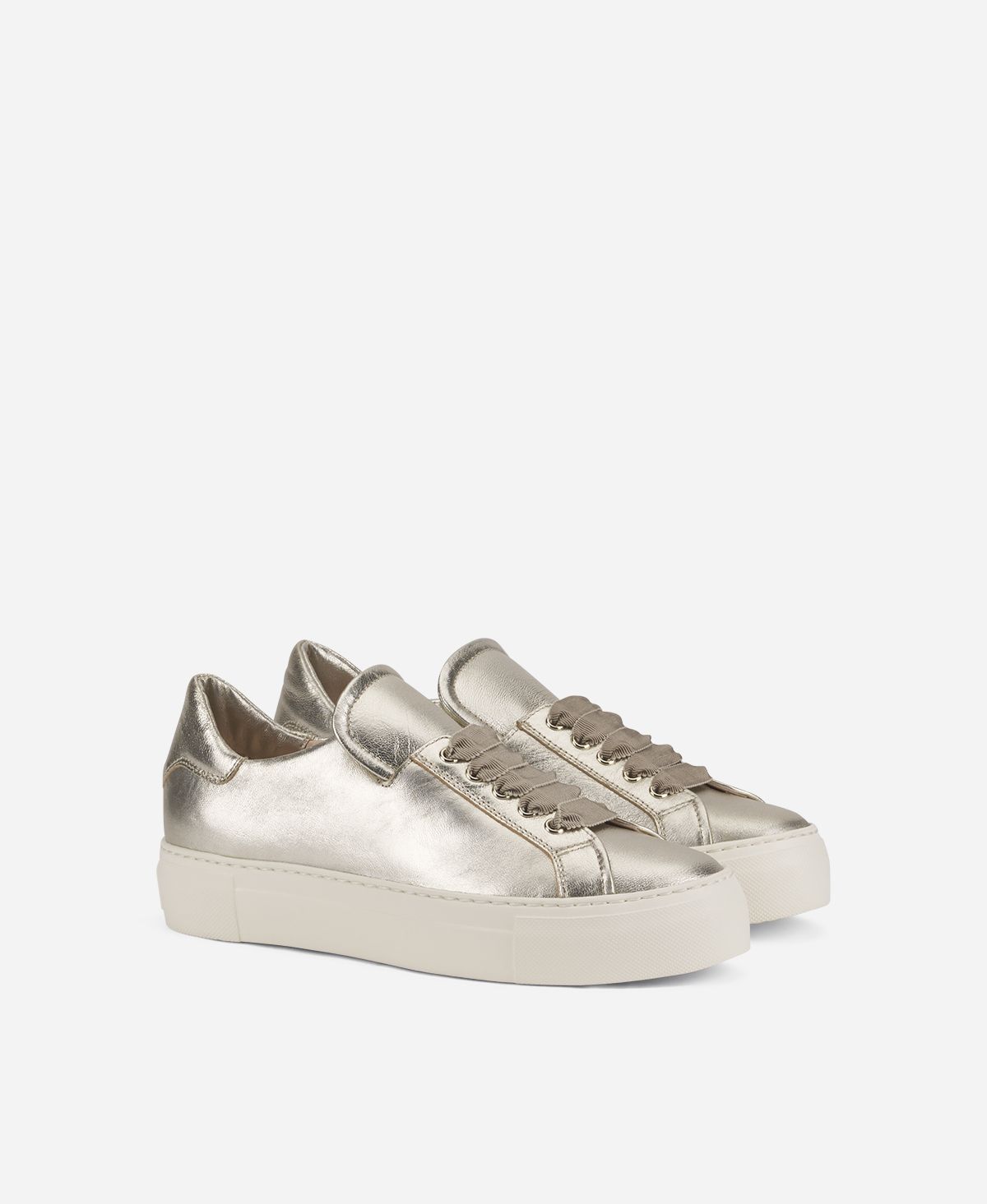 Agl Sneaker in pelle metal Platino EDDA Hotsell
