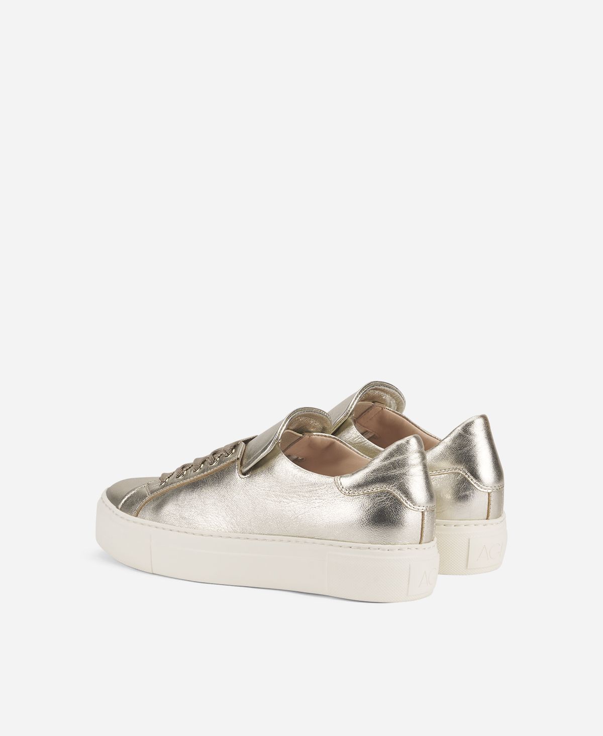 Agl Sneaker in pelle metal Platino EDDA Hotsell