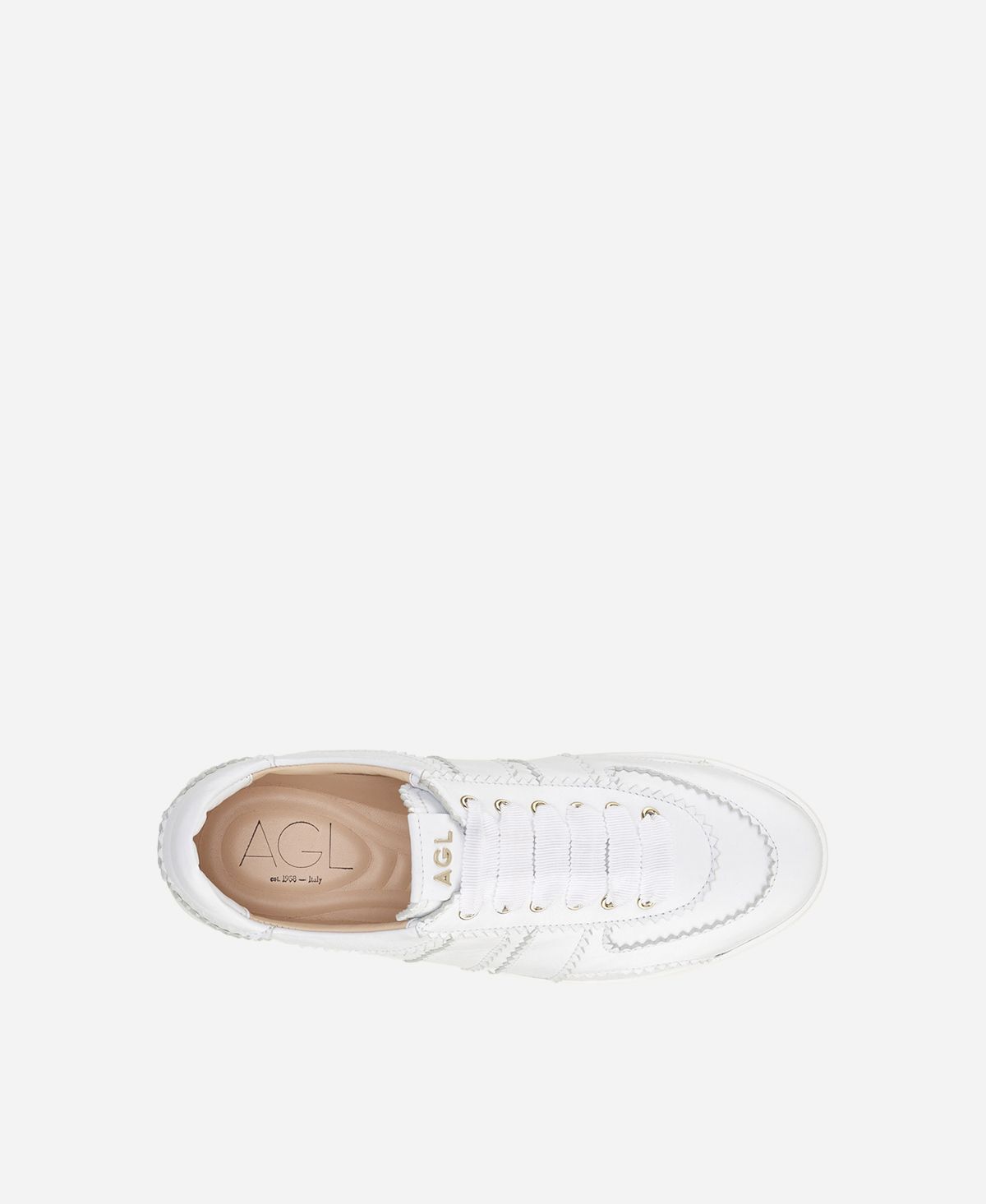 Agl Sneaker in pelle Bianco Leda Vendita Calda