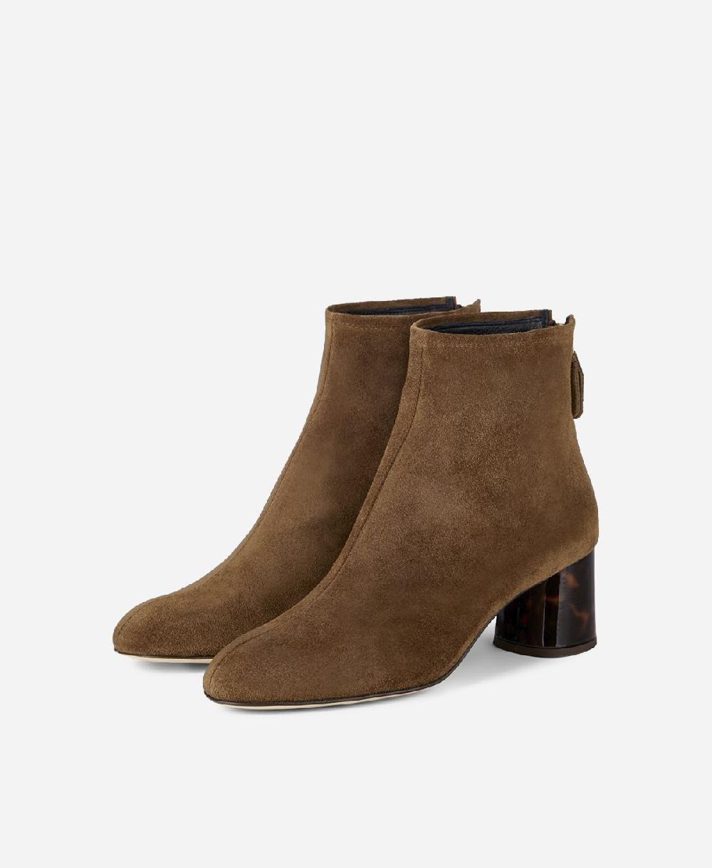 Agl Stivaletto in pelle con tacco Cuoio VETA PRECIOUS 2025
