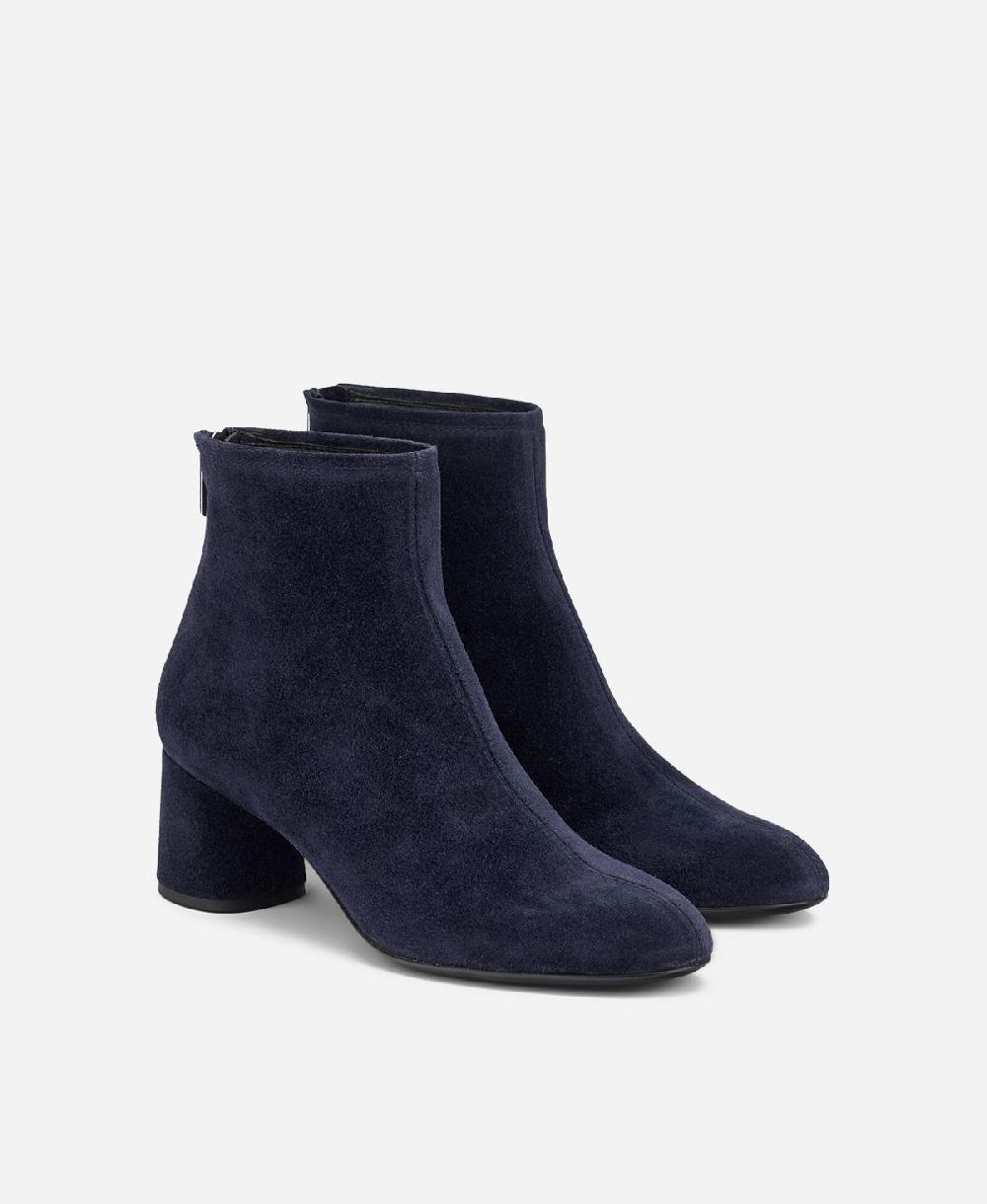 Agl Stivaletto in velour con tacco Blu Olga 2025