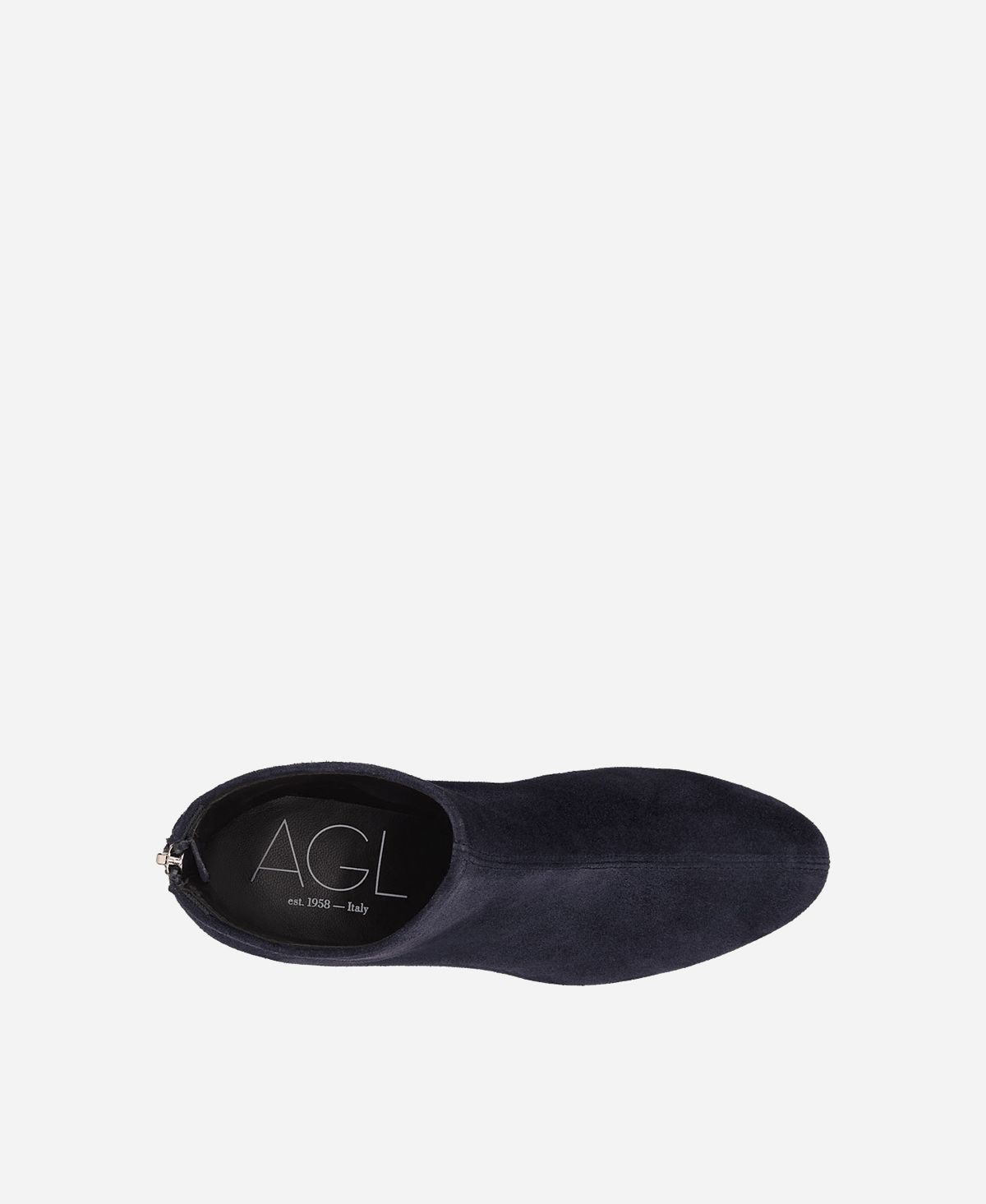 Agl Stivaletto in velour con tacco Blu Olga 2025