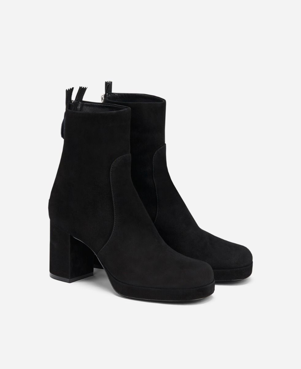 Agl Stivaletto in velour Nero BETTY Qualità