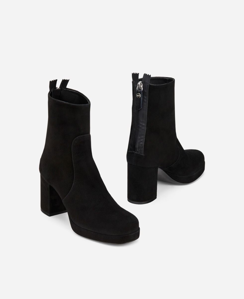 Agl Stivaletto in velour Nero BETTY Qualità