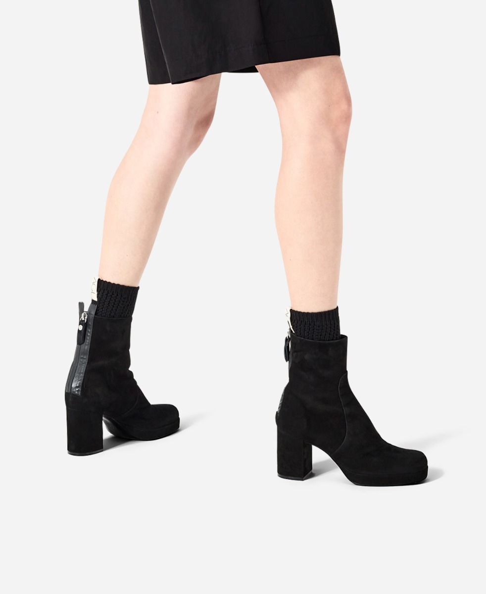 Agl Stivaletto in velour Nero BETTY Qualità
