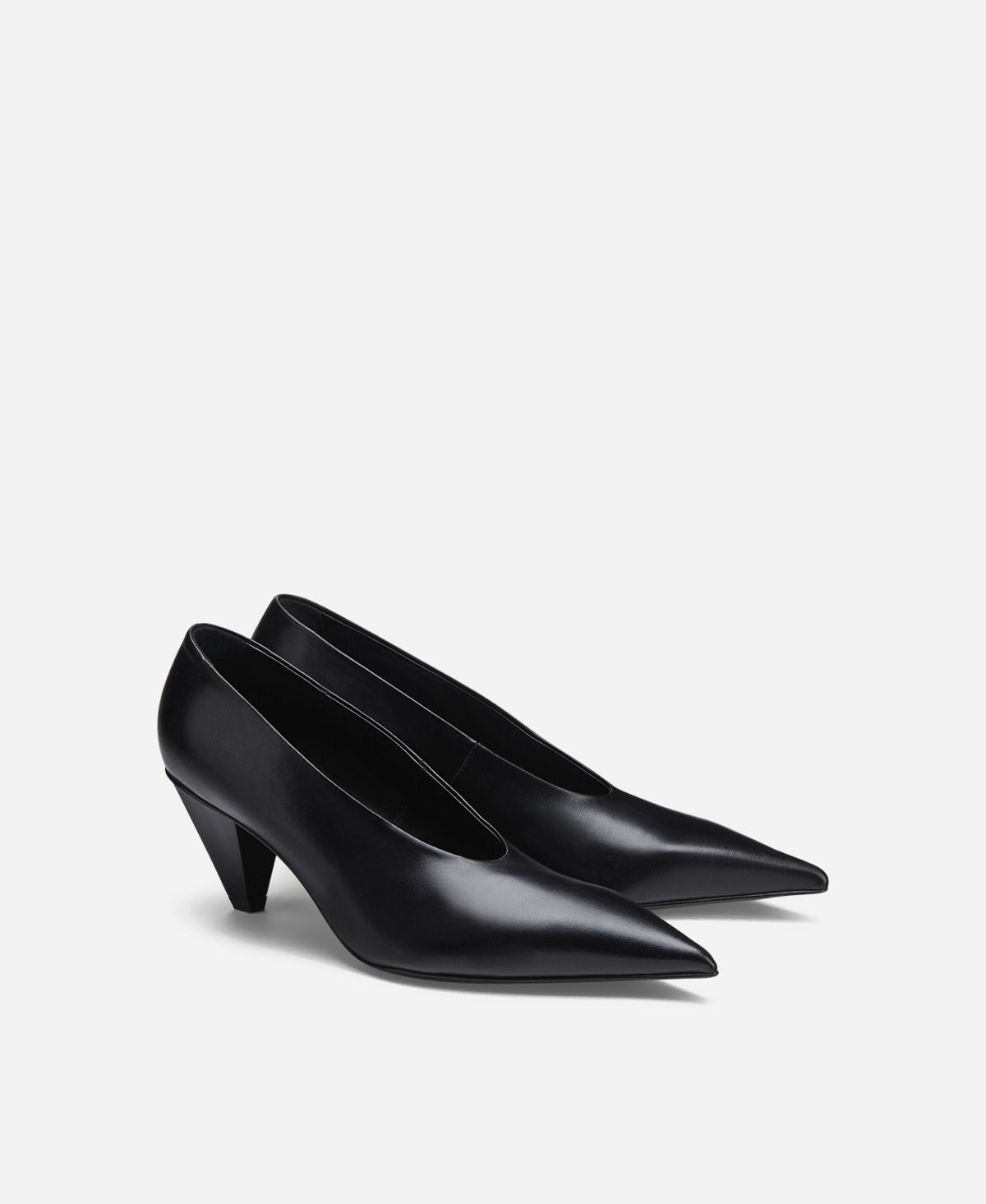 Agl Décolleté in pelle Nero KNIFE PUMP Spedizione Gratuita