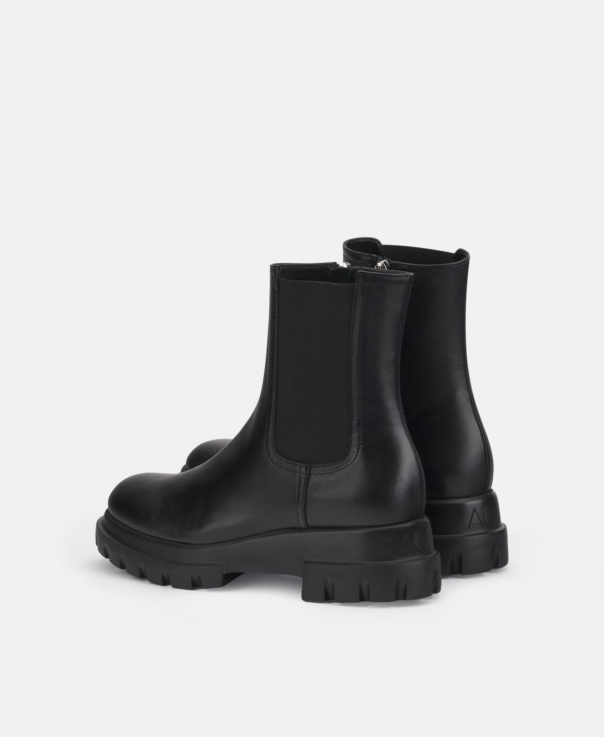Agl Stivaletto in pelle Nero Chunky Beat Prezzo Ridotto