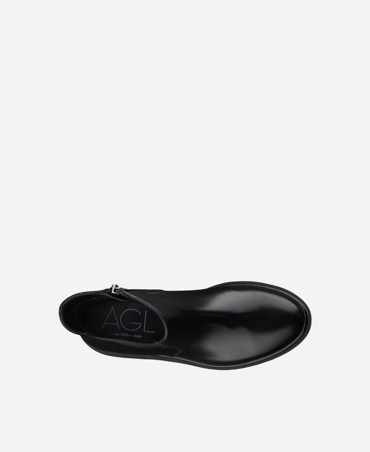 Agl Stivaletto con zip ed elastico Nero ALISON R BEAT Sconto