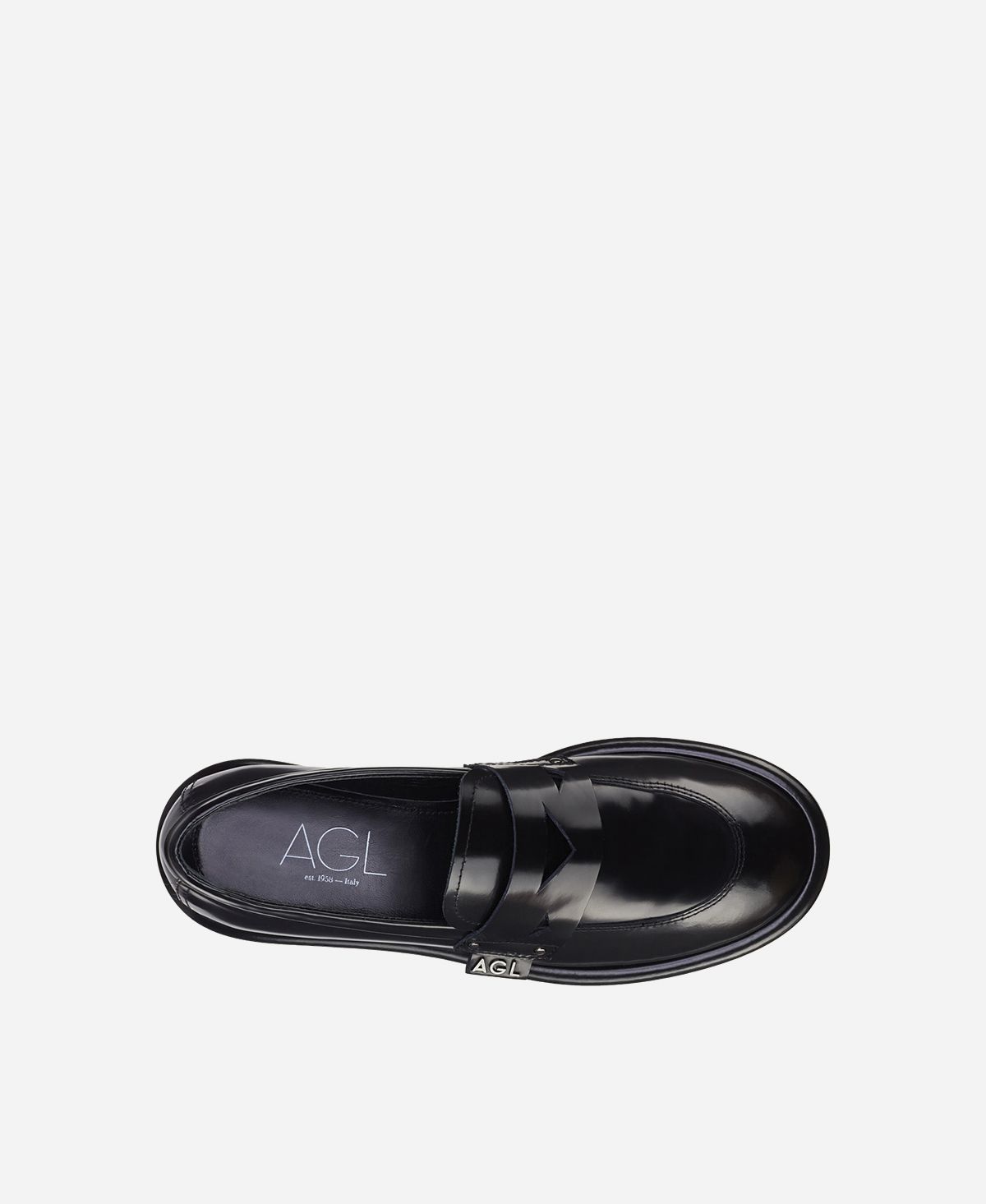 Agl Mocassino in pelle Nero ALISON MOC In Vendita