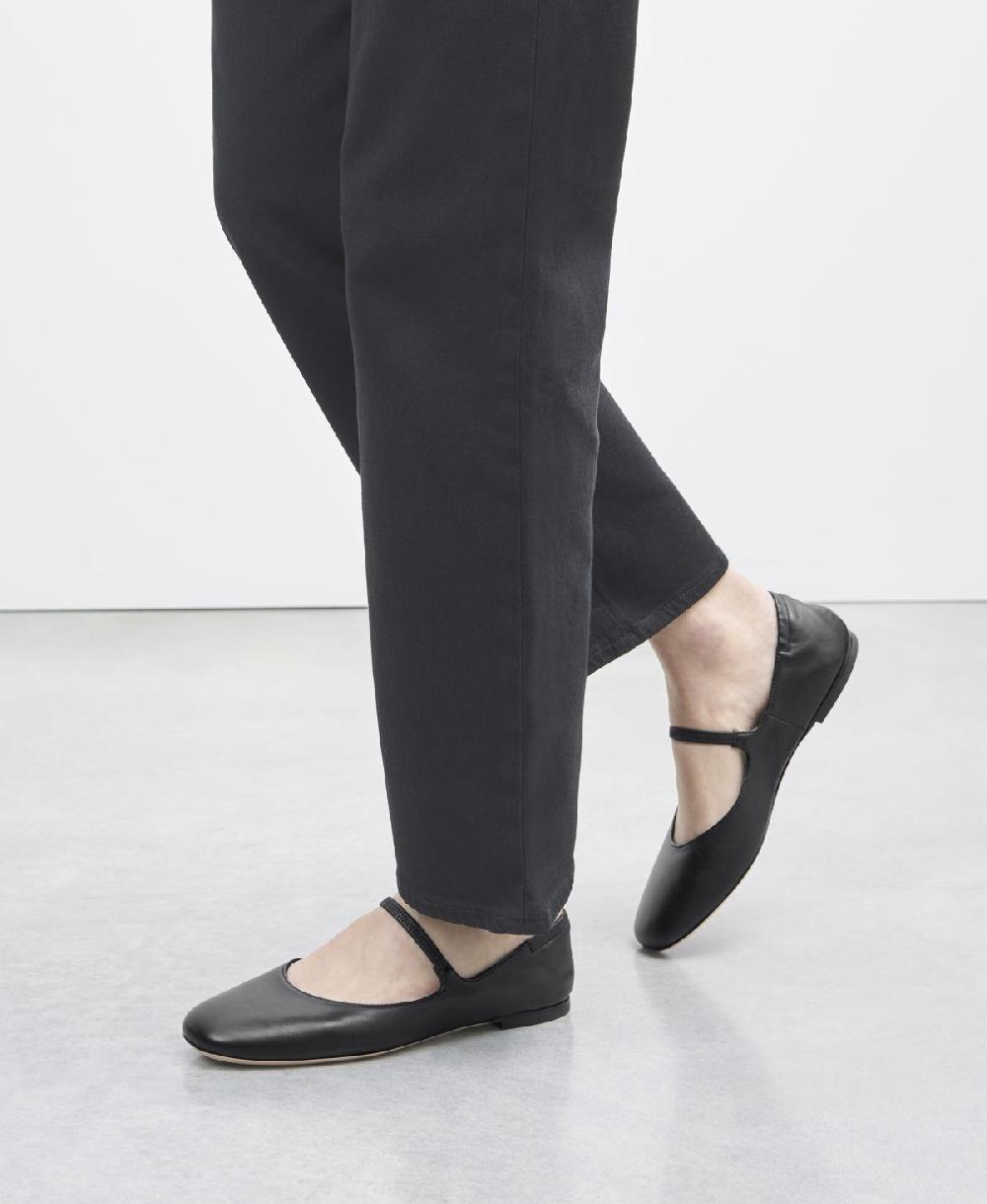 Agl Ballerina in pelle Nero Iris Vendita Calda