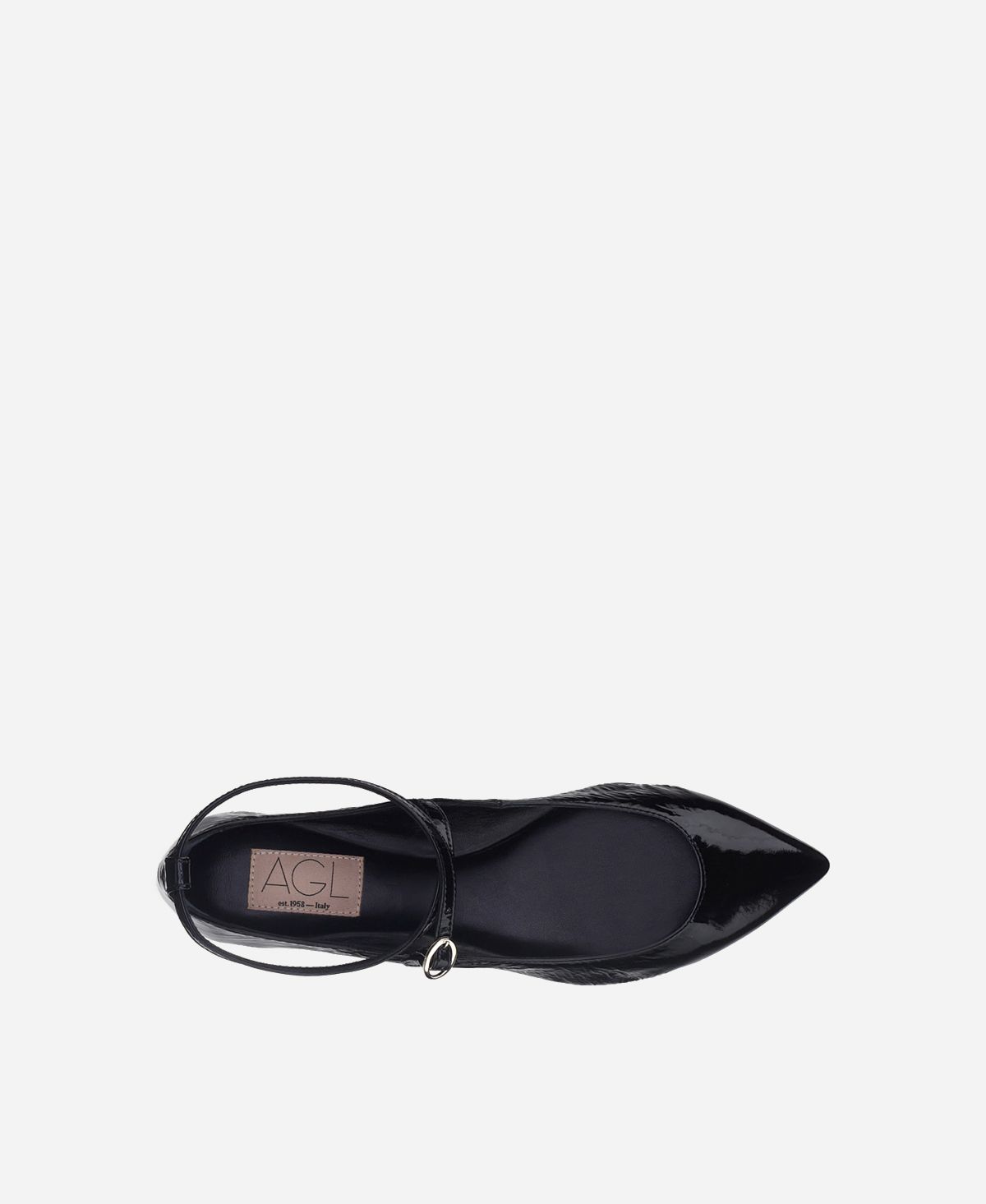 Agl Ballerina in pelle Nero Softy Ballet Vendita Economica