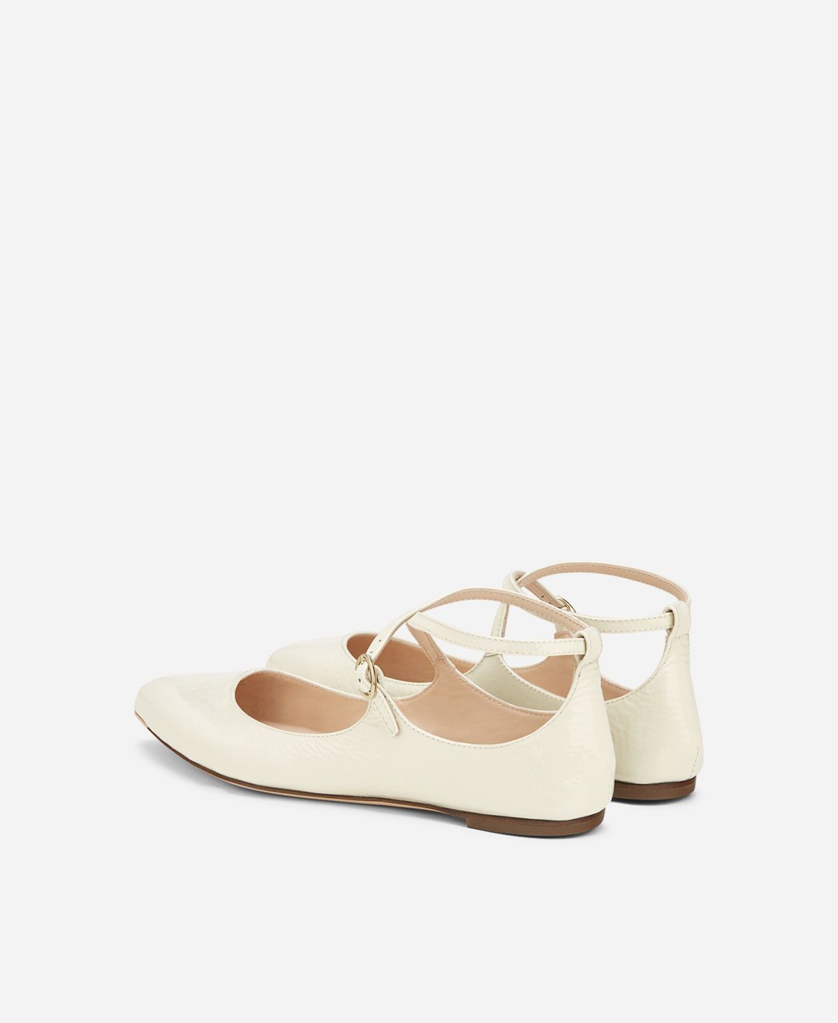 Agl Ballerina in pelle Crema Softy Ballet Saldi Di Fabbrica