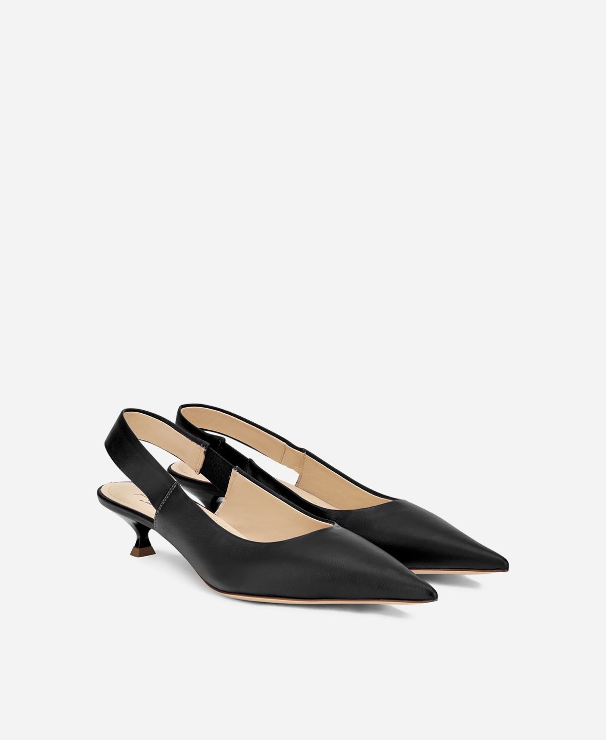 Agl Sling-back in pelle Nero Lenor Sling I Più Venduti